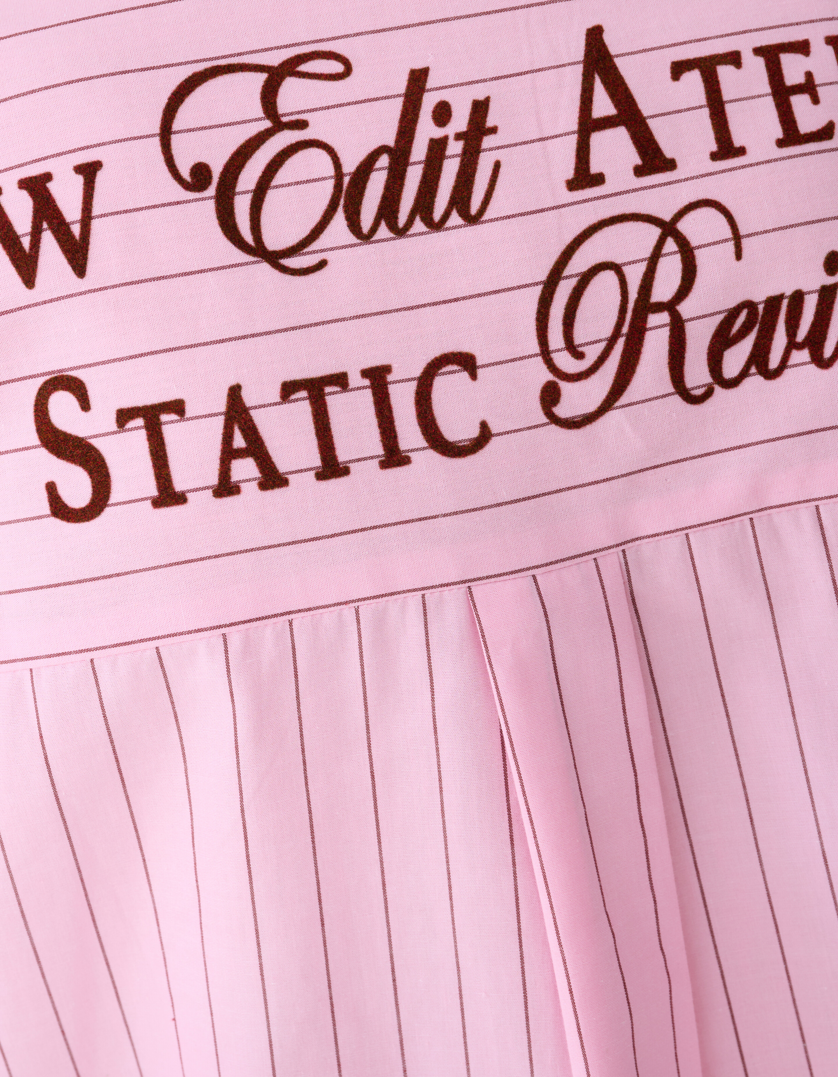 Popeline Nadelstreifen Kunstbluse Rosa SHOEBY WOMEN