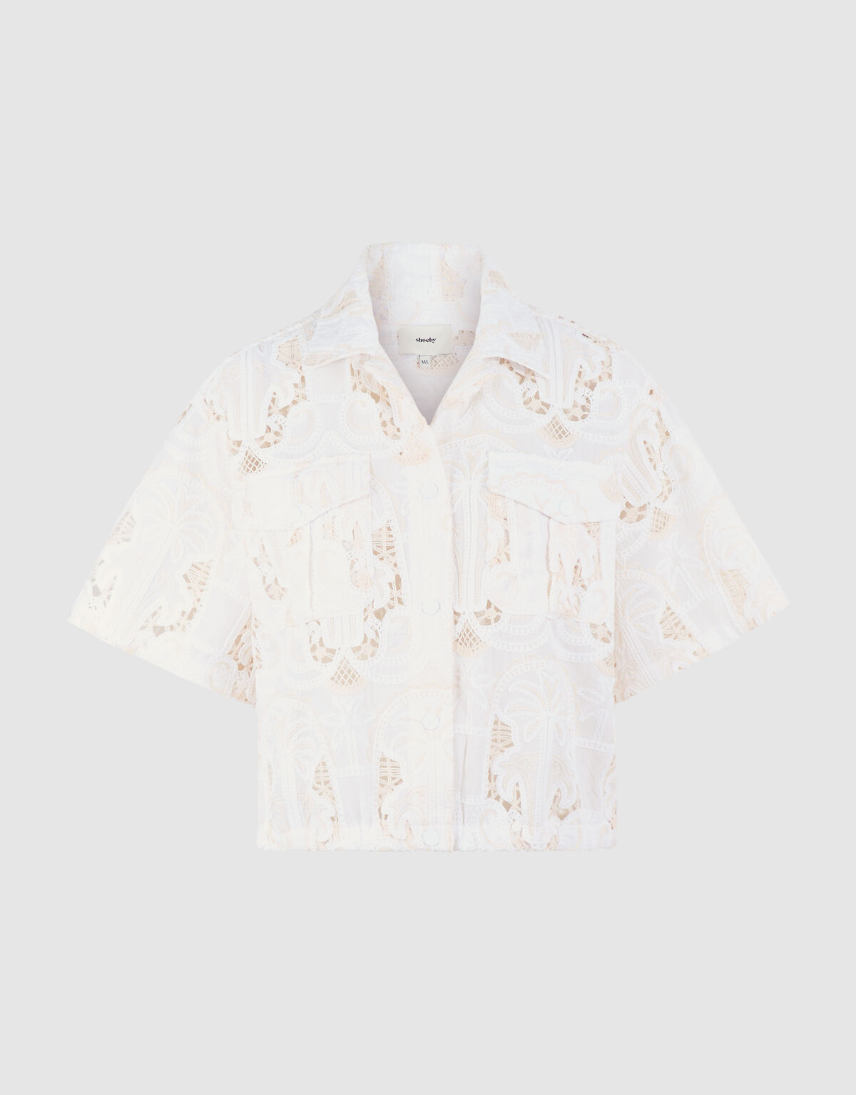 Stickbluse in gebrochenem Wei&szlig; von Mieke SHOEBY WOMEN