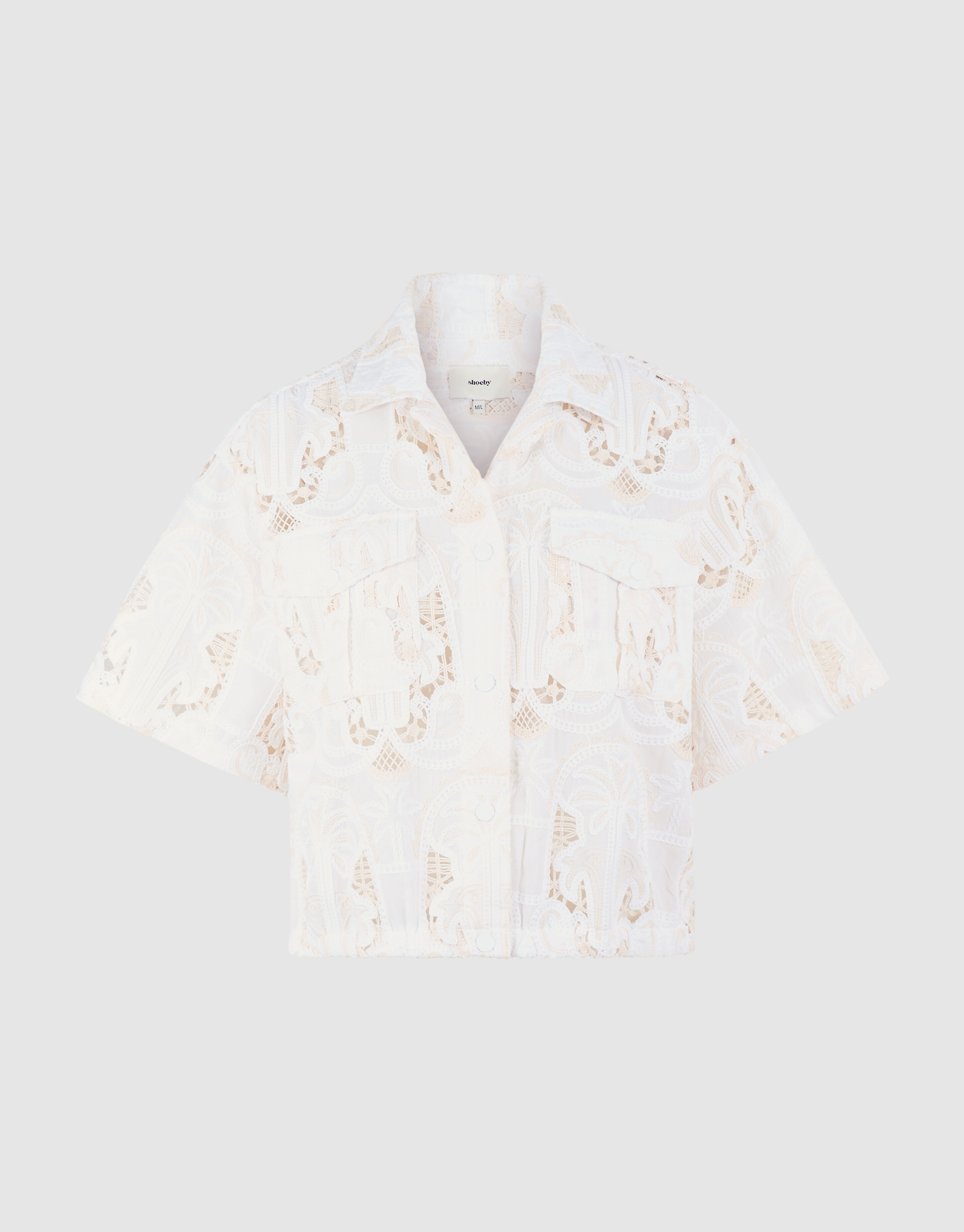 Stickbluse in gebrochenem Wei&szlig; von Mieke SHOEBY WOMEN