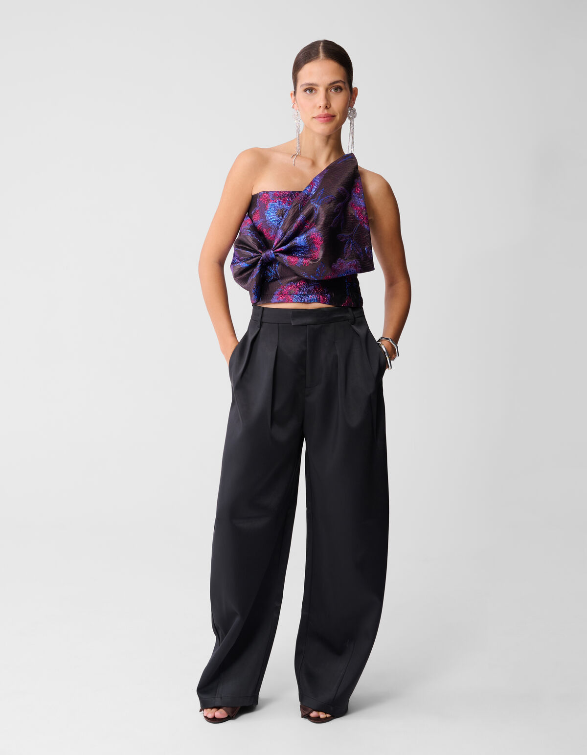 Heavy Satin Barrel Fit Hose Schwarz SHOEBY WOMEN