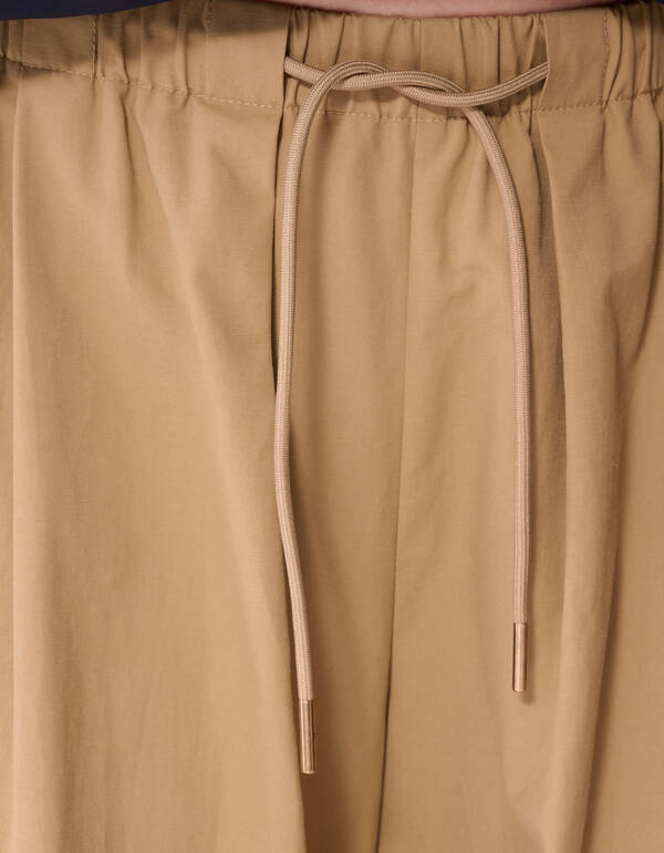 Weit geschnittene Cargohose Sand SHOEBY WOMEN