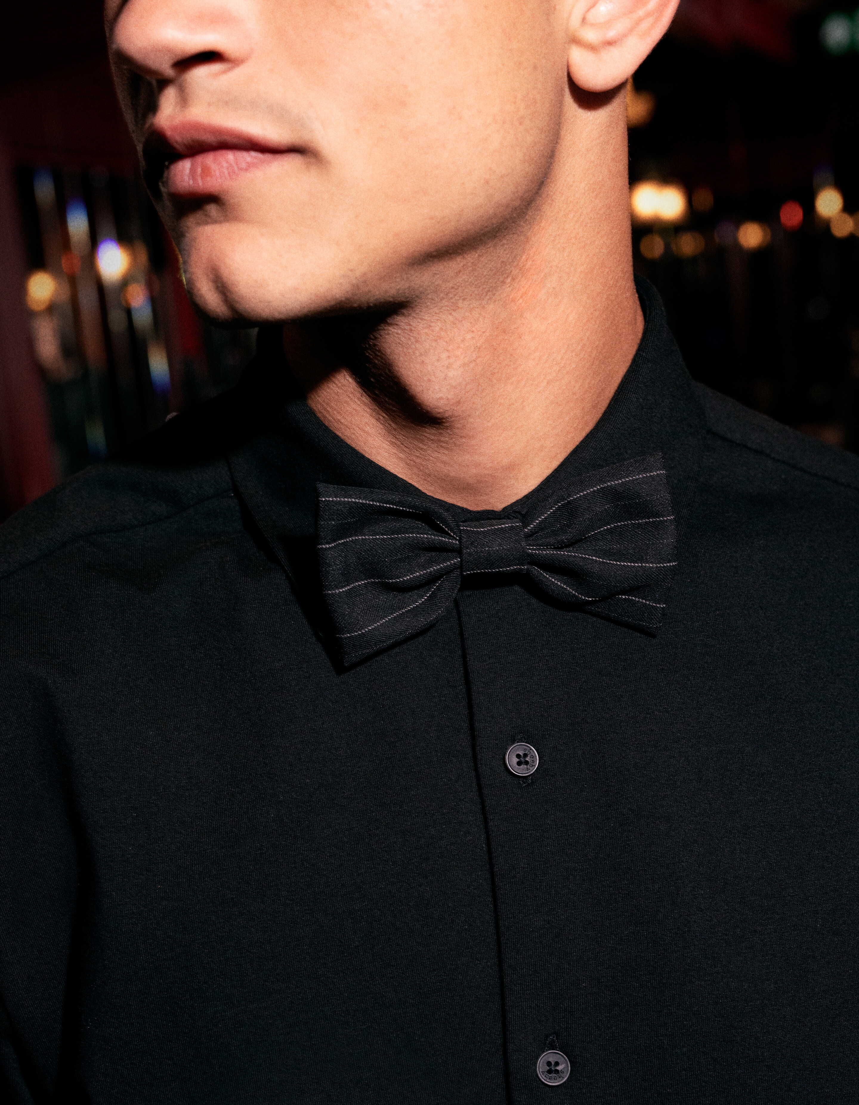 Nadelstreifenfliege Schwarz SHOEBY ACCESSOIRES