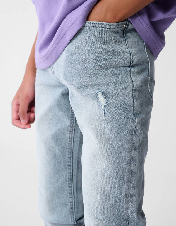 Tapered Fit Jeans Grau SHOEBY BOYS