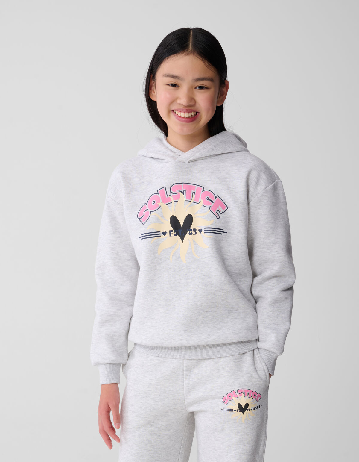 Solstice Artwork Hoodie Grau SHOEBY GIRLS