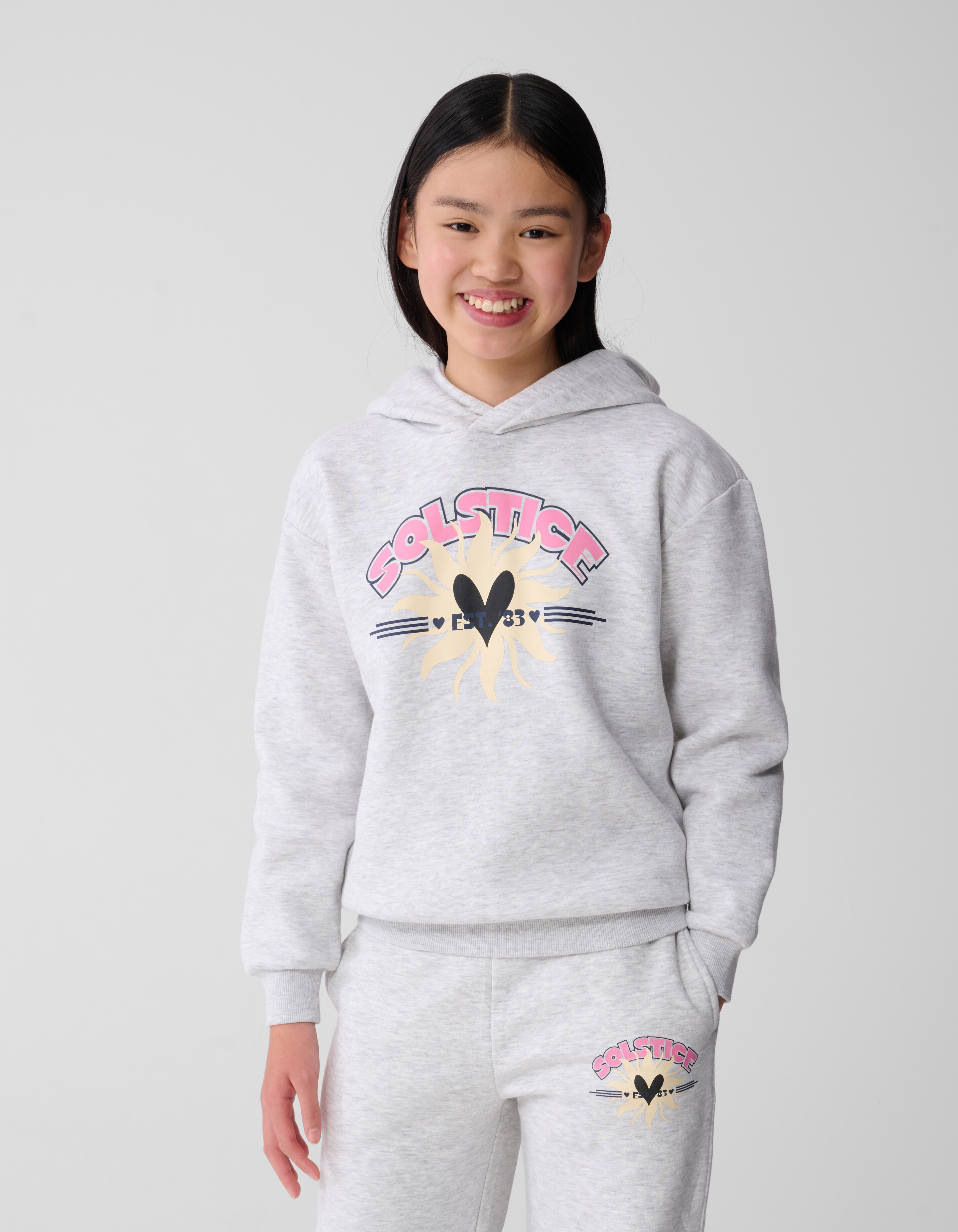 Solstice Artwork Hoodie Grau SHOEBY GIRLS