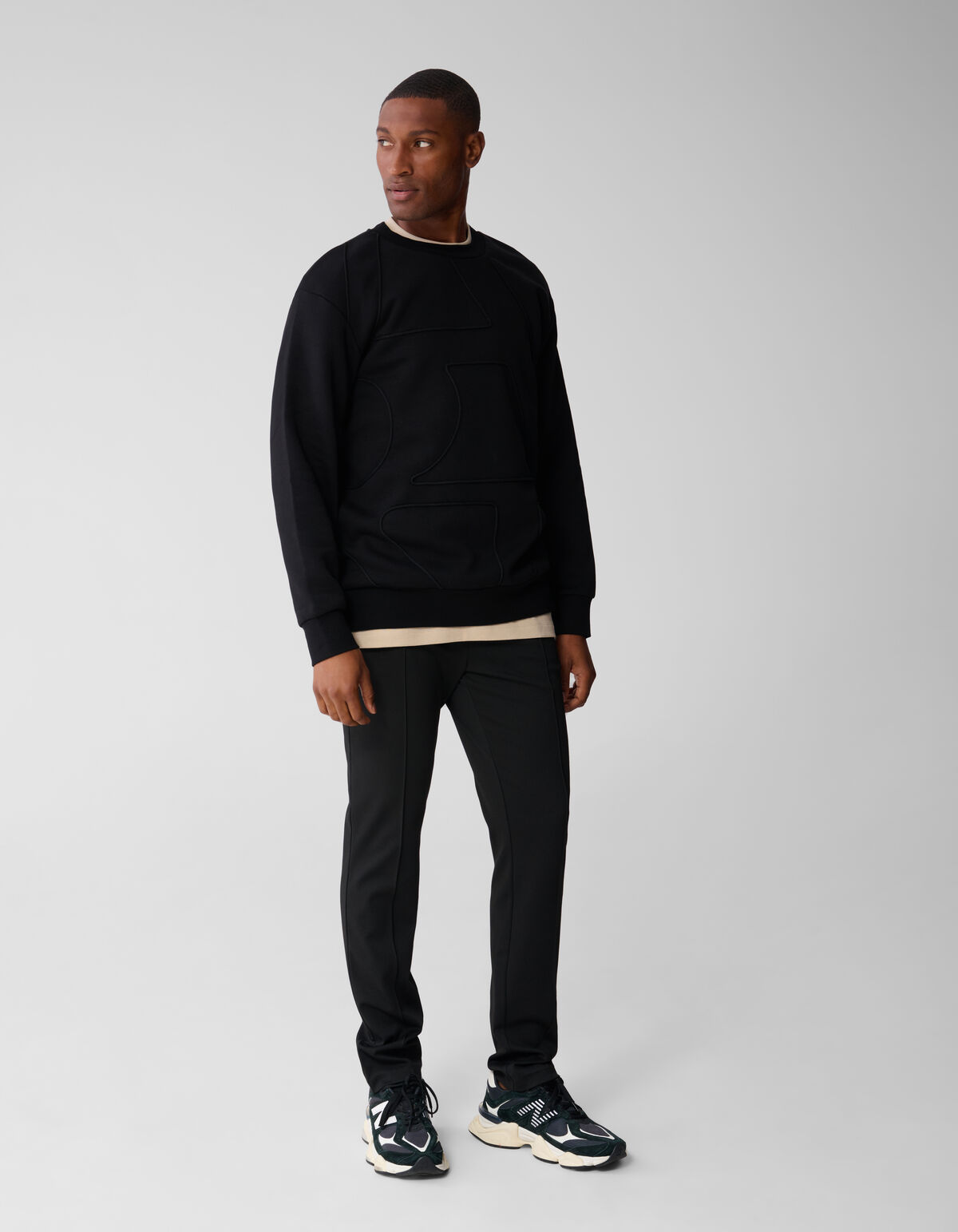 Cord Artwork Pullover Schwarz SHOEBY MEN