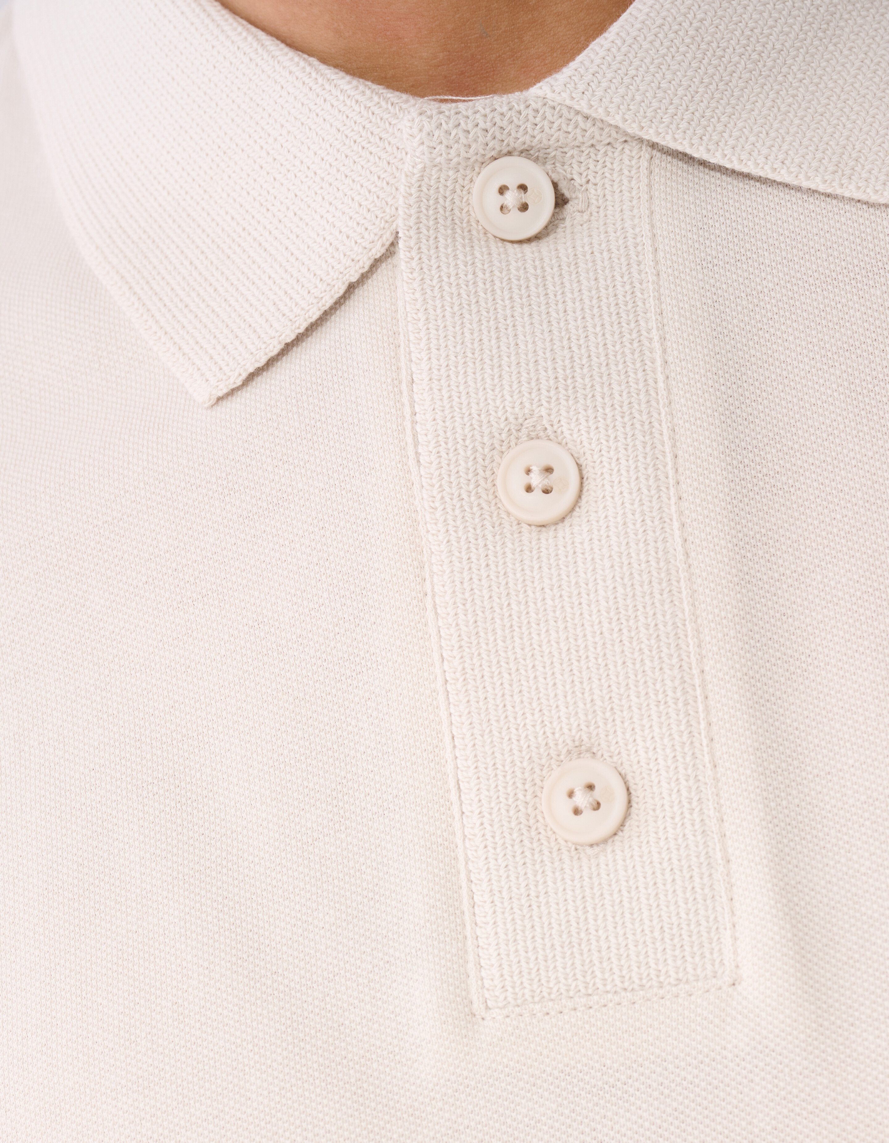 Strickpolo Hellgrau SHOEBY MEN