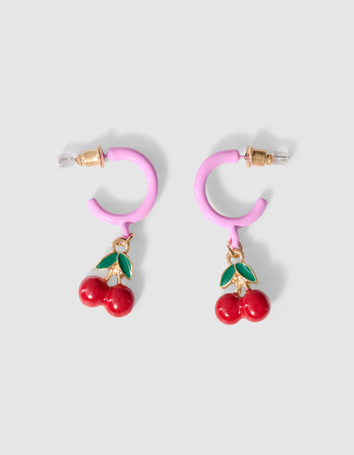 Cherry Charm Ohrringe Rosa SHOEBY ACCESSOIRES