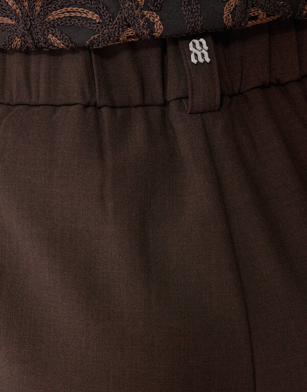 Weite-Hosen-Passform Dunkelbraune Hose von Mieke SHOEBY WOMEN