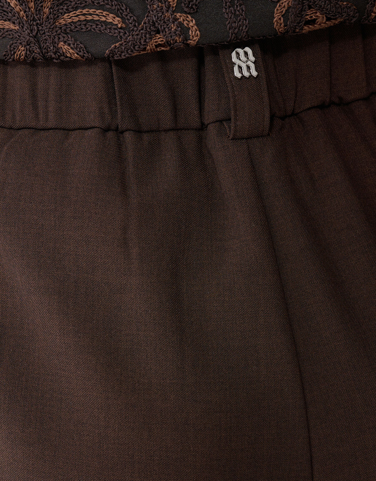 Weite-Hosen-Passform Dunkelbraune Hose von Mieke SHOEBY WOMEN