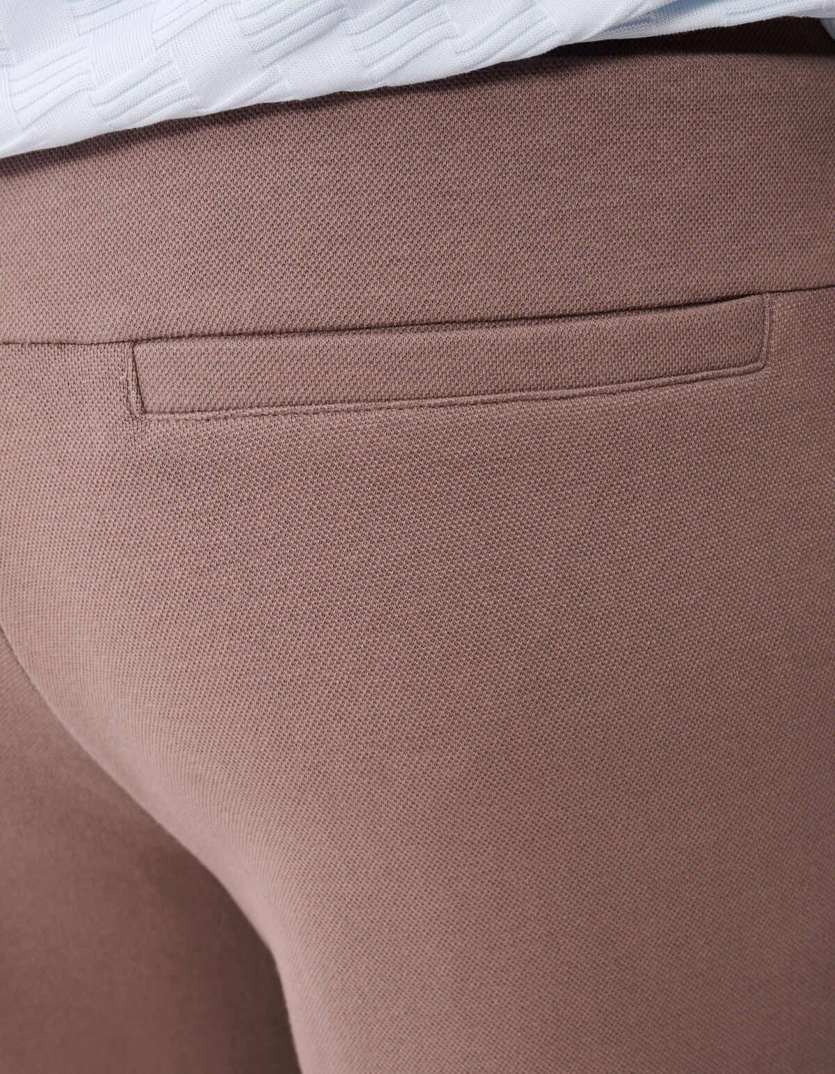 Pique Regular Fit Broek Taupe SHOEBY MEN