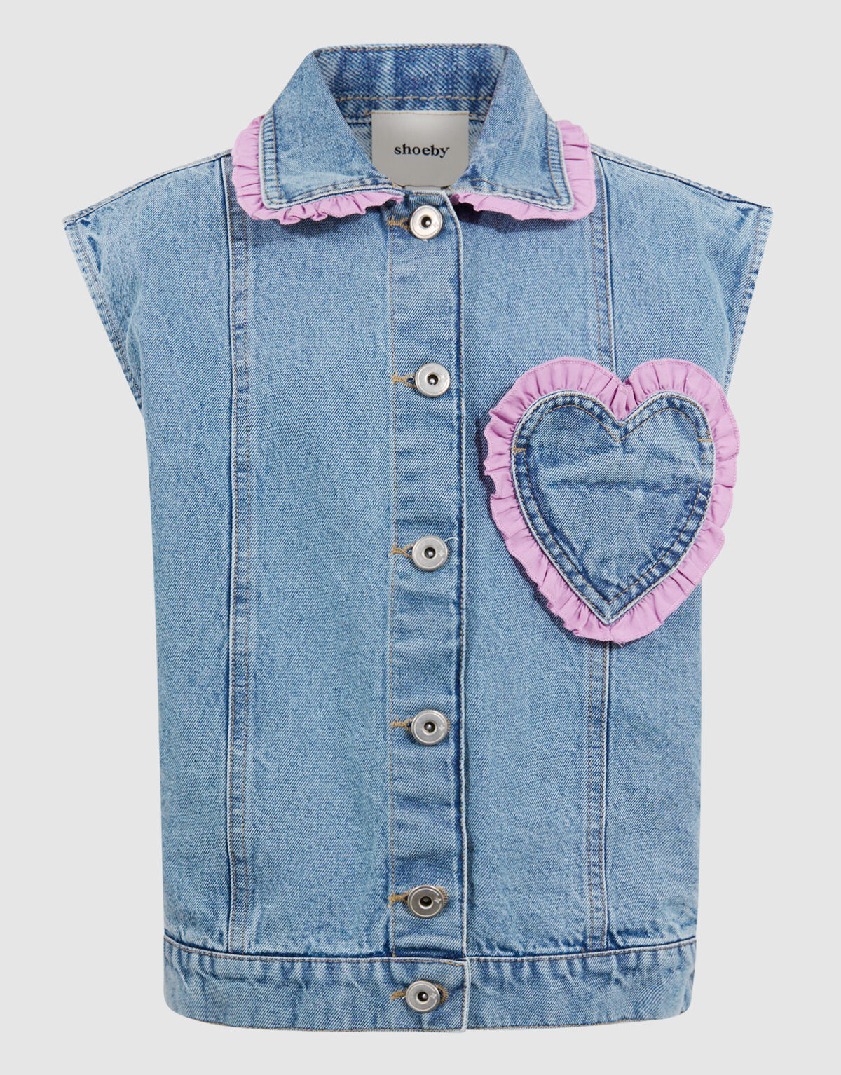 Denim Heart Weste Blau SHOEBY GIRLS