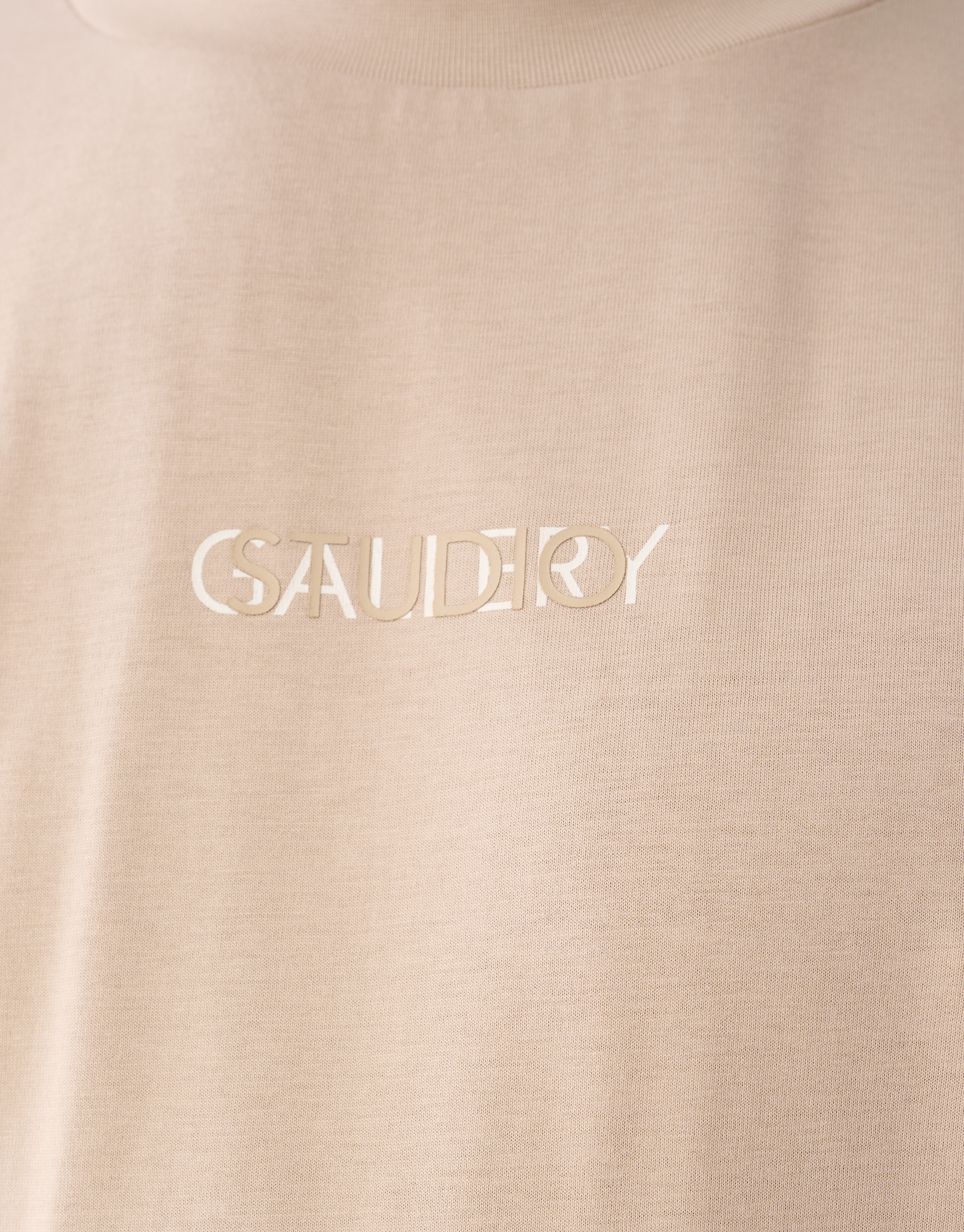 Gemischter Text Kunstwerk T-shirt Sand SHOEBY MEN