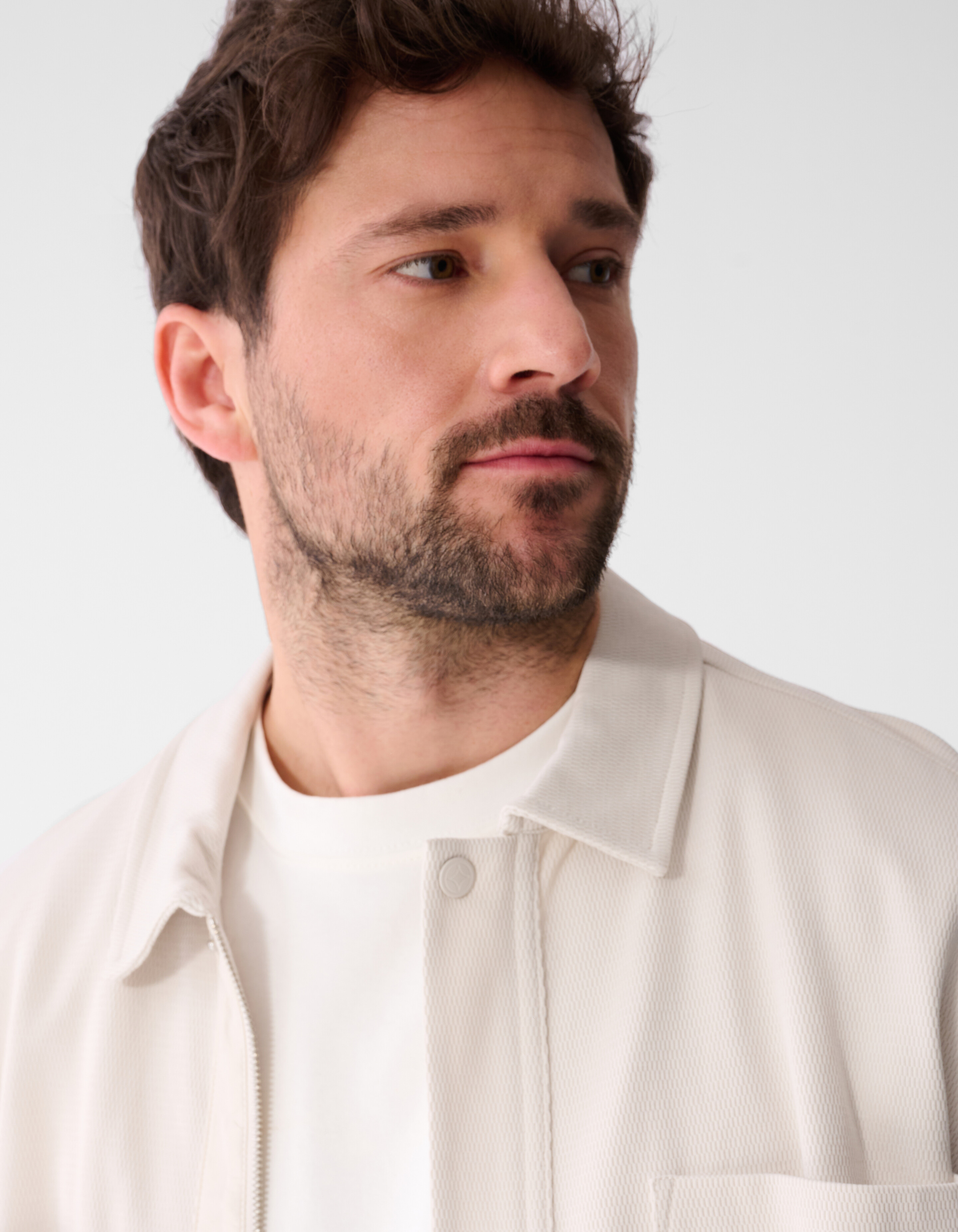 Zip Overshirt Hellgrau SHOEBY MEN