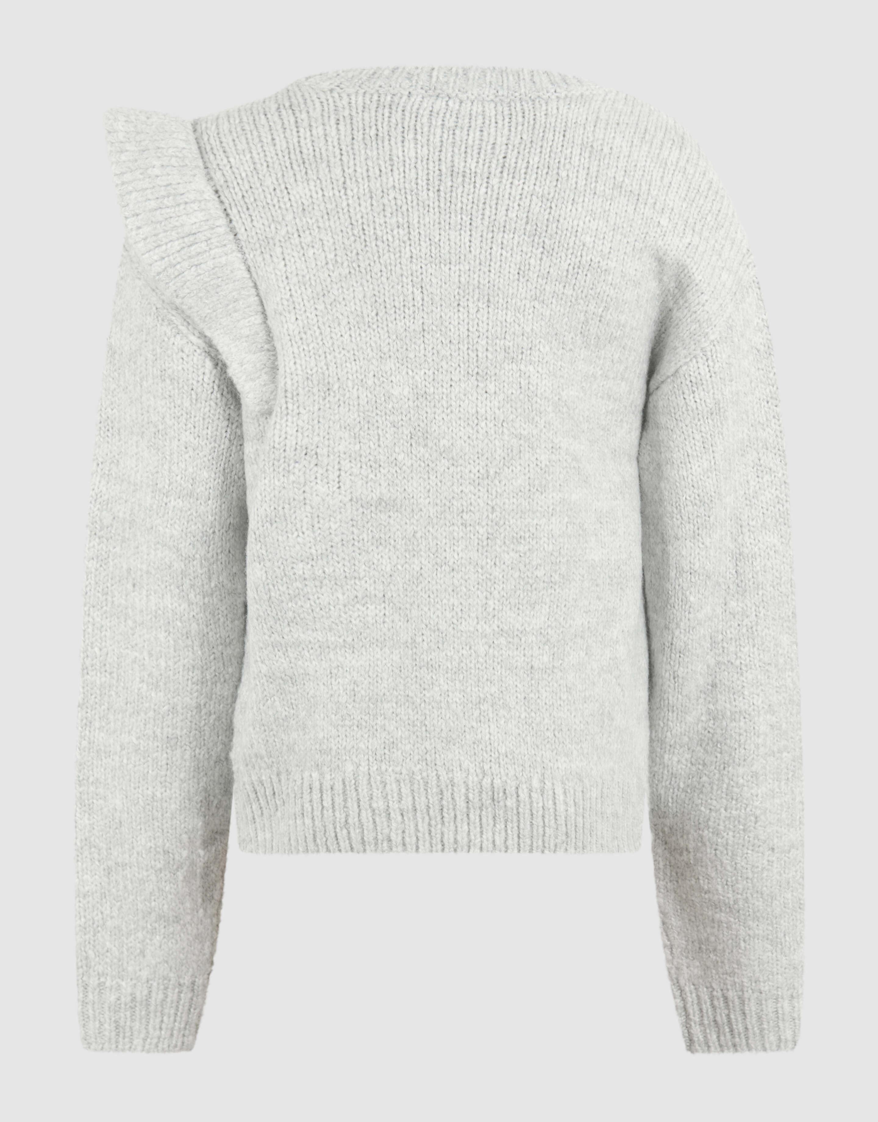 Rüsch Pullover Hellgrau SHOEBY GIRLS