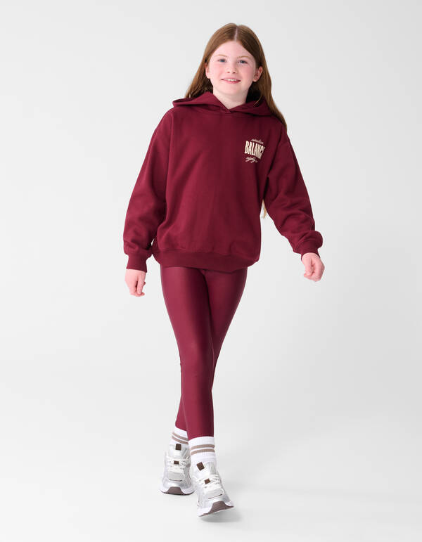 Balance Artwork Hoodie Dunkelrot SHOEBY GIRLS