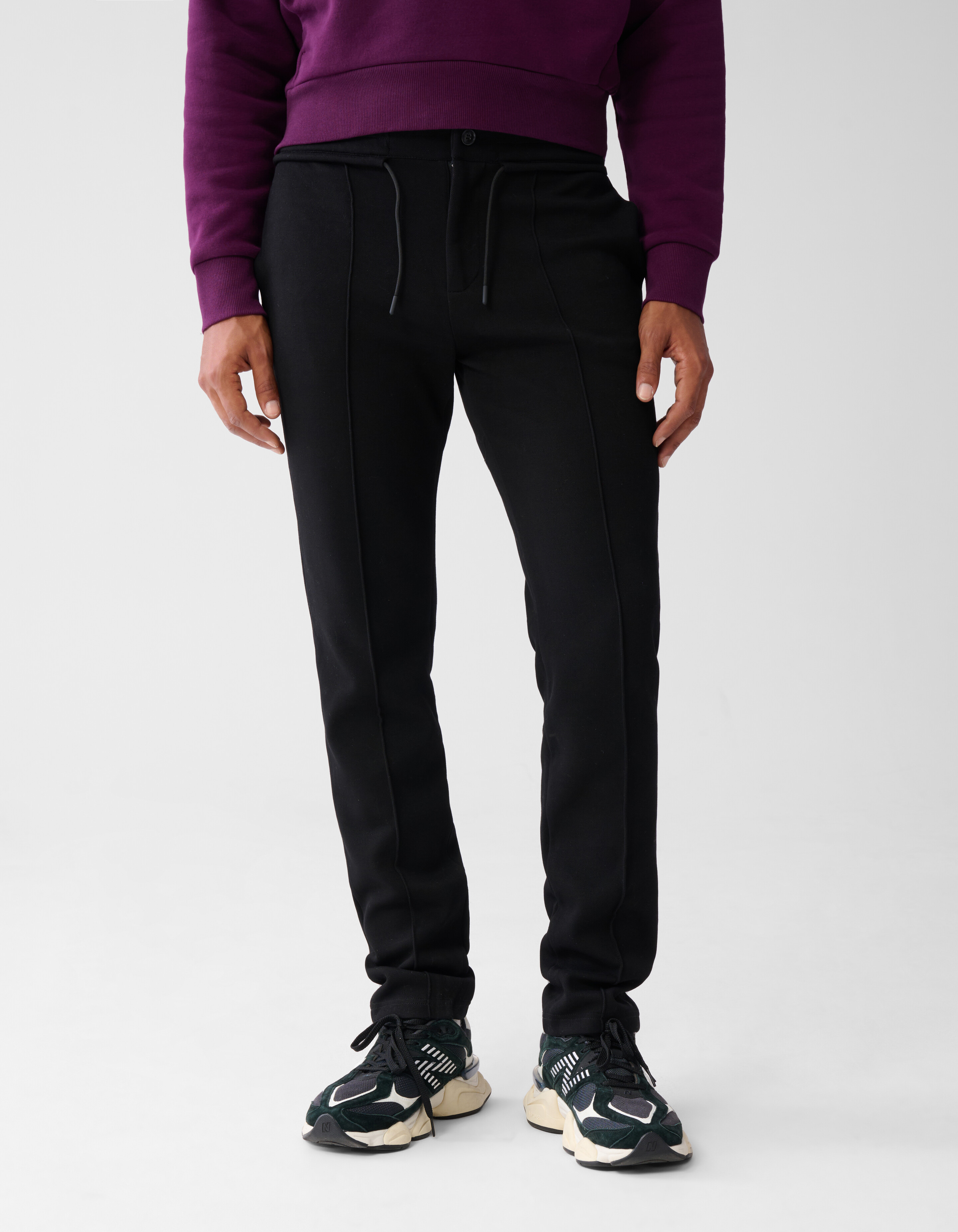 Piqu&eacute;-Hose Schwarz SHOEBY MEN