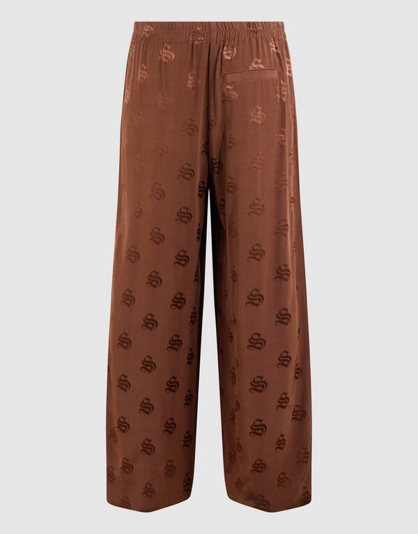 Logo Jacquard Hose Braun SHOEBY WOMEN
