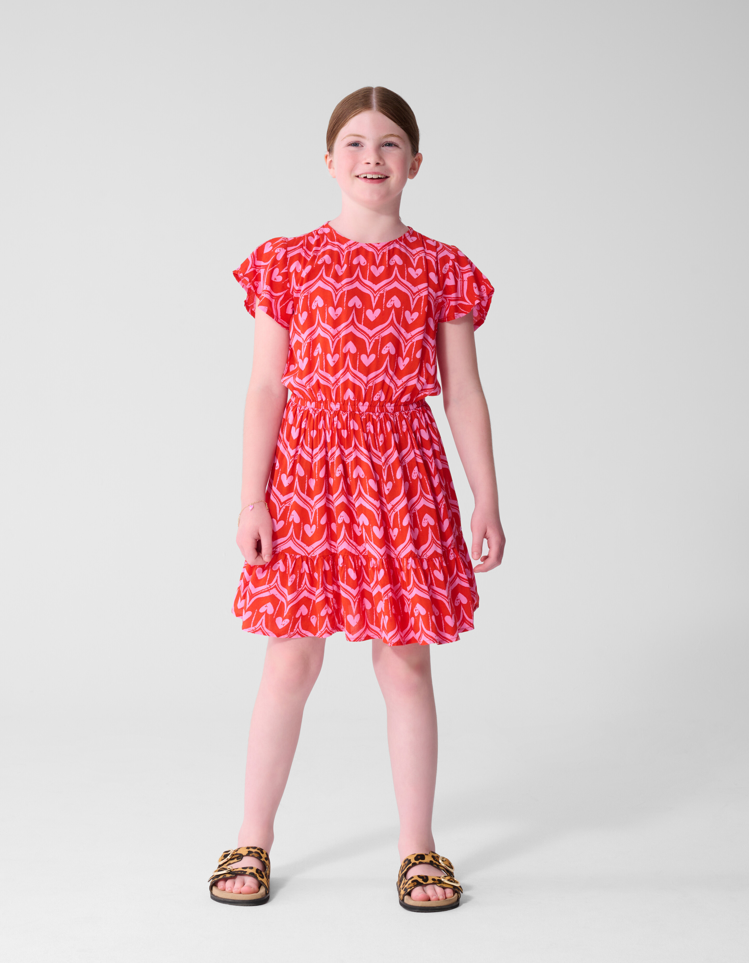 Herzprint Mini Kleid Rosa SHOEBY GIRLS