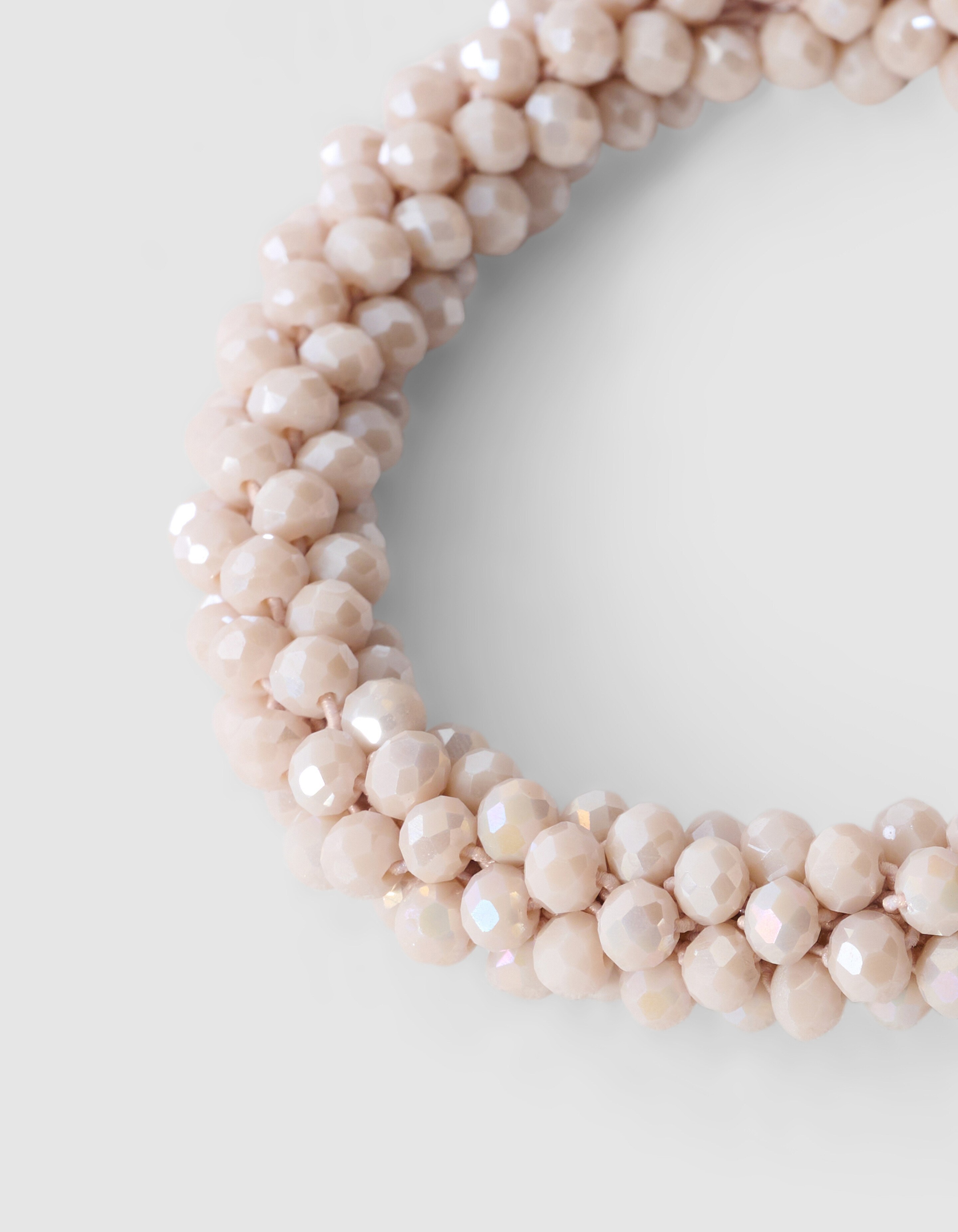 Beaded Haarband Hellgrau SHOEBY ACCESSOIRES