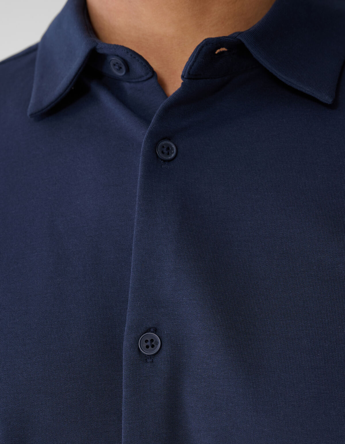 Jersey Langarmshirt Dunkelblau SHOEBY MEN