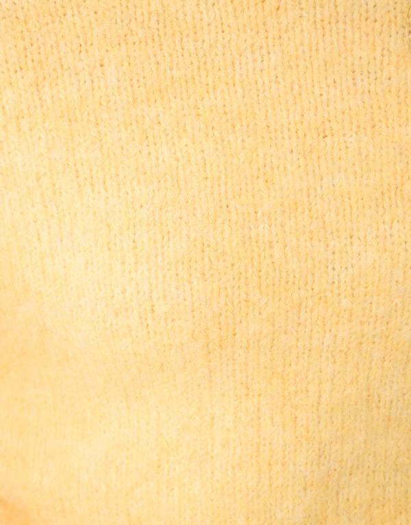 Haariger Oversize-Pullover Gelb SHOEBY WOMEN