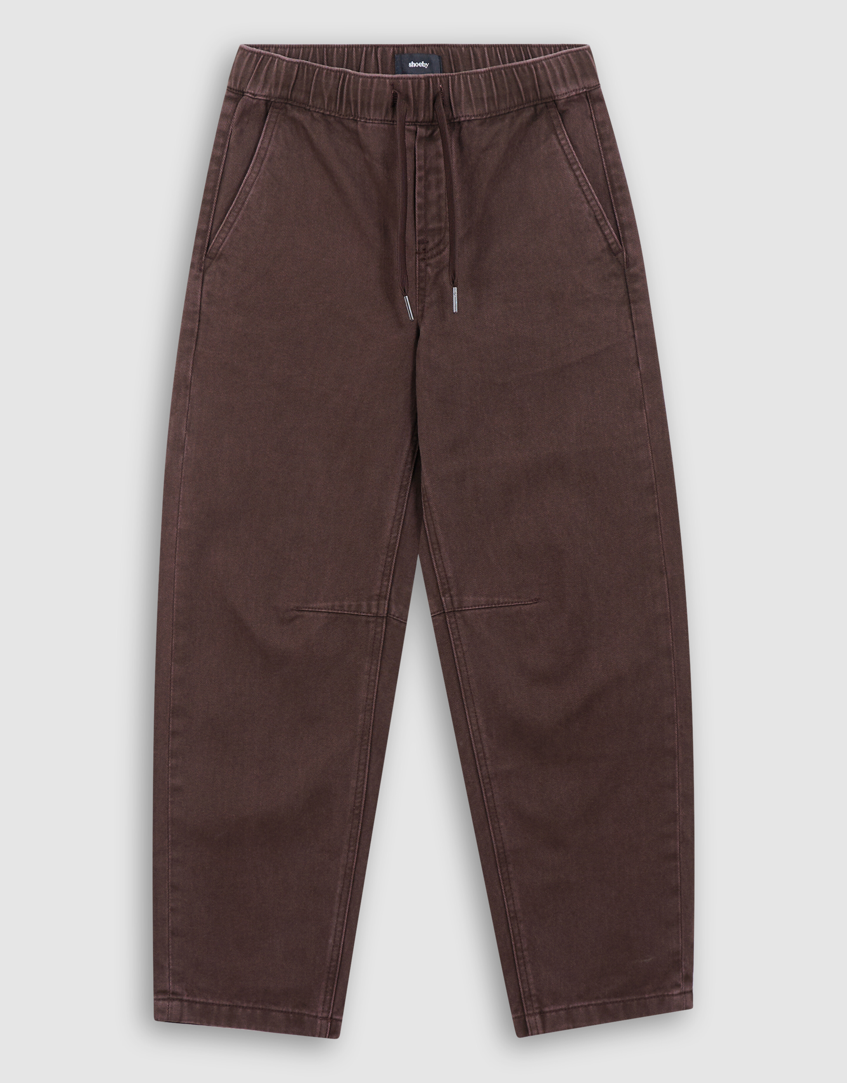 Twill-Barrel-Fit Hose Dunkelbraun SHOEBY BOYS