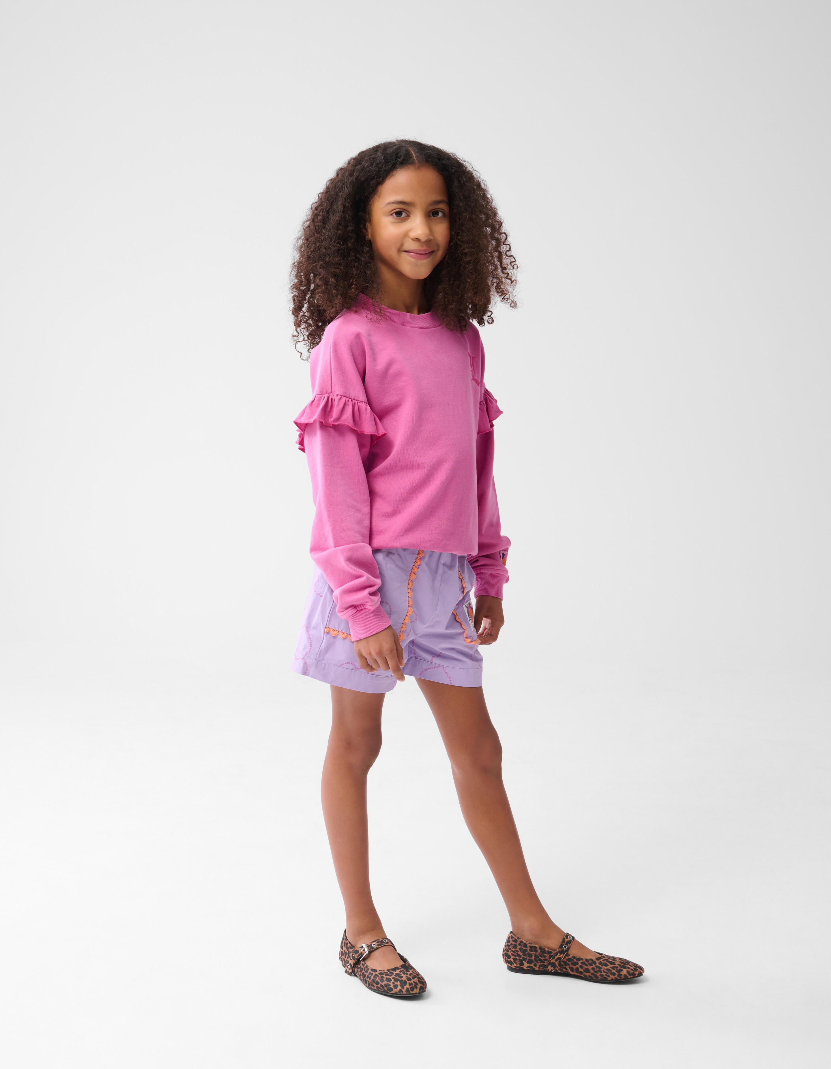Rüschen-Logo-Pullover Pink von Lizzy SHOEBY GIRLS