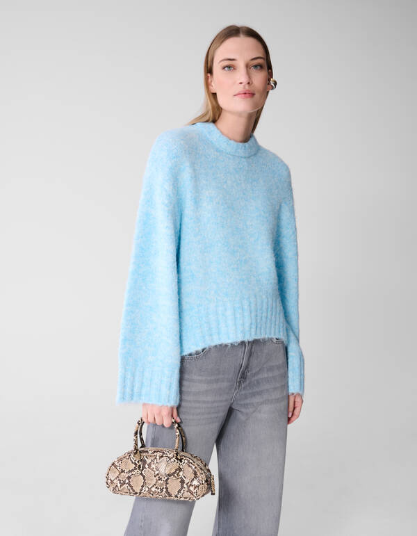 &Uuml;bergro&szlig;er Pullover Hellblau SHOEBY WOMEN