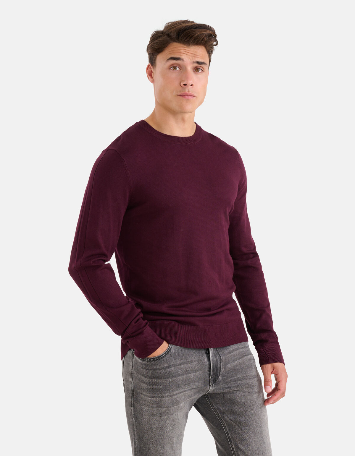 Rollkragenpullover Bordeaux SHOEBY MEN