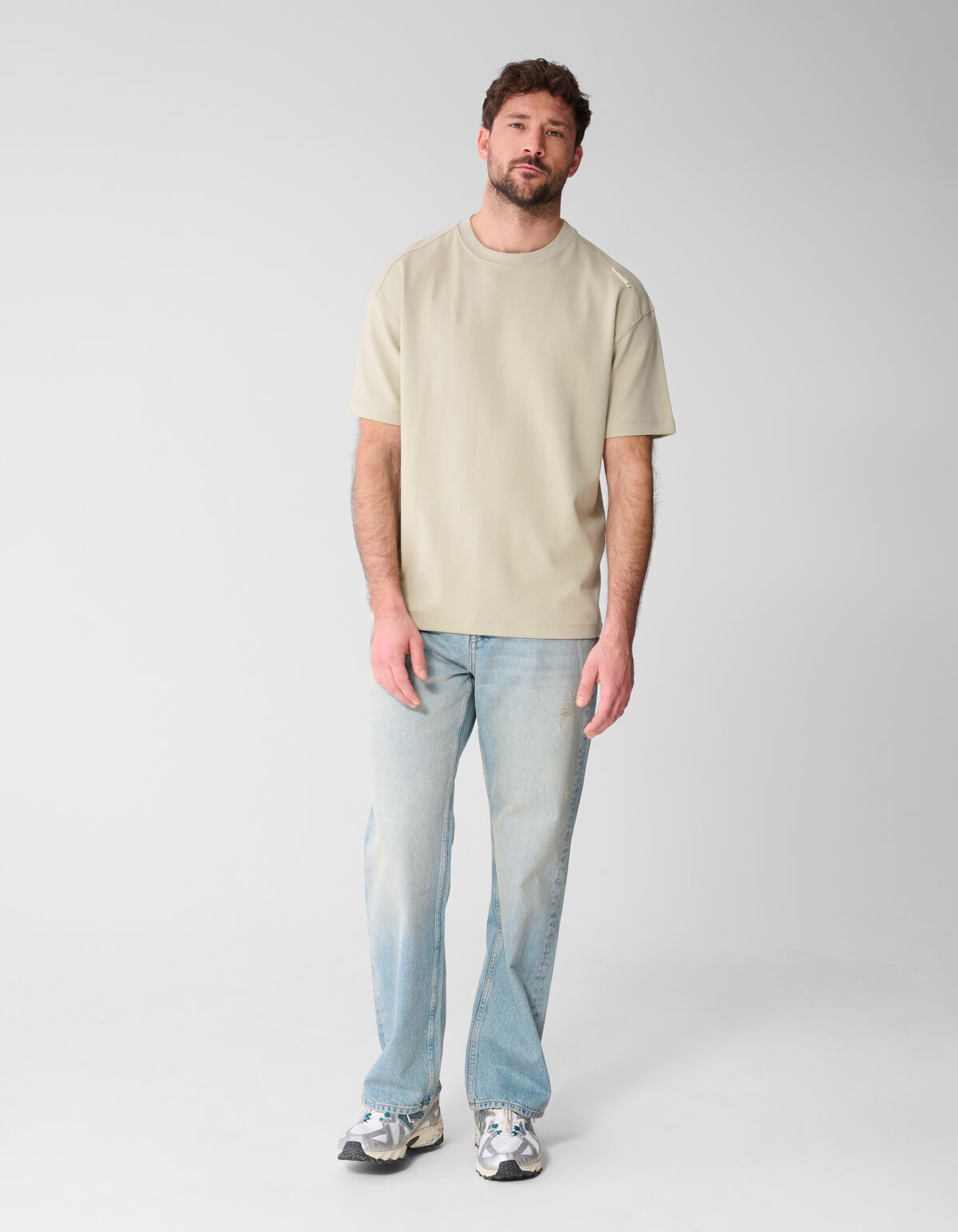 Zerst&ouml;rte Relaxed Fit Jeans, gebleicht, L32 SHOEBY MEN