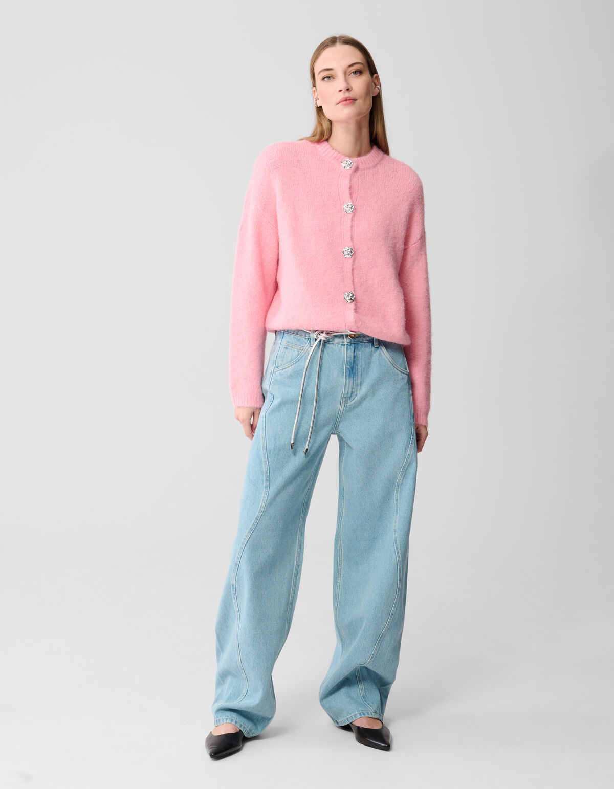 Fancy Button Weste Hellrosa SHOEBY WOMEN