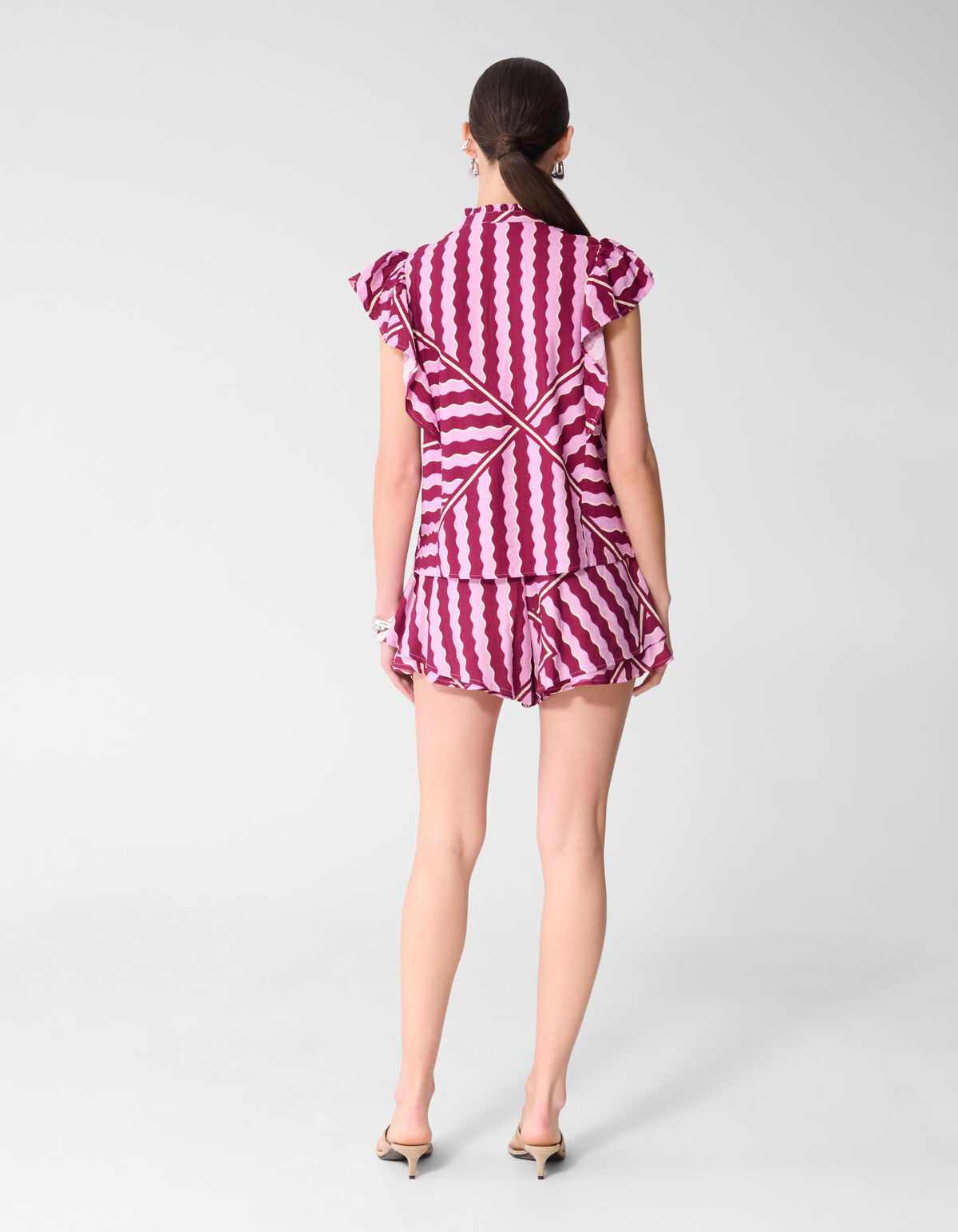 Shorts mit Wellenmuster Rosa/Lila SHOEBY WOMEN
