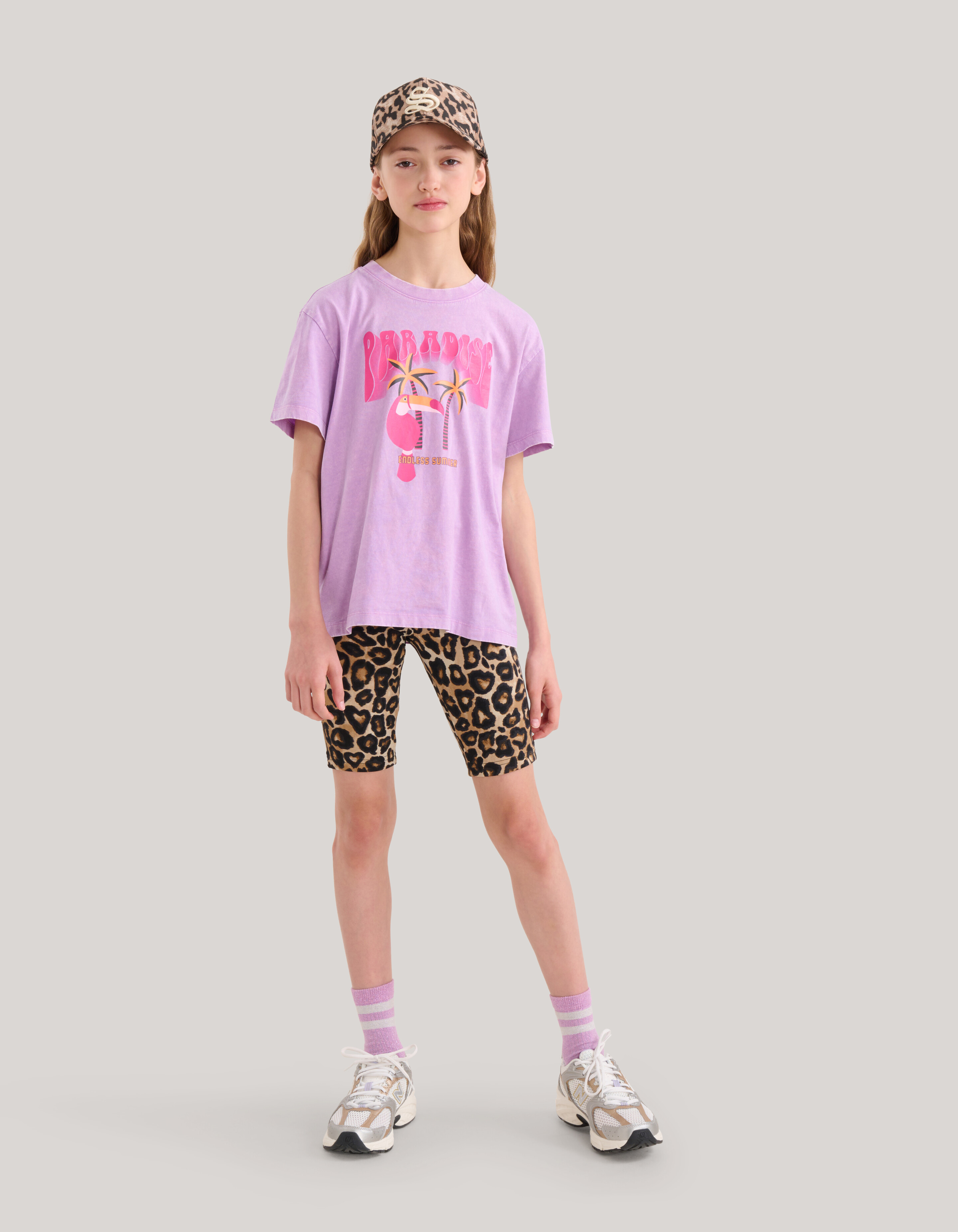 Leopard Print Bikershort Bruin SHOEBY GIRLS