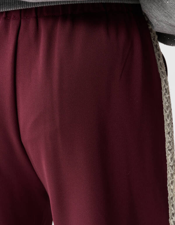 Sportliche Hose mit weitem Bein Dunkelrot SHOEBY GIRLS