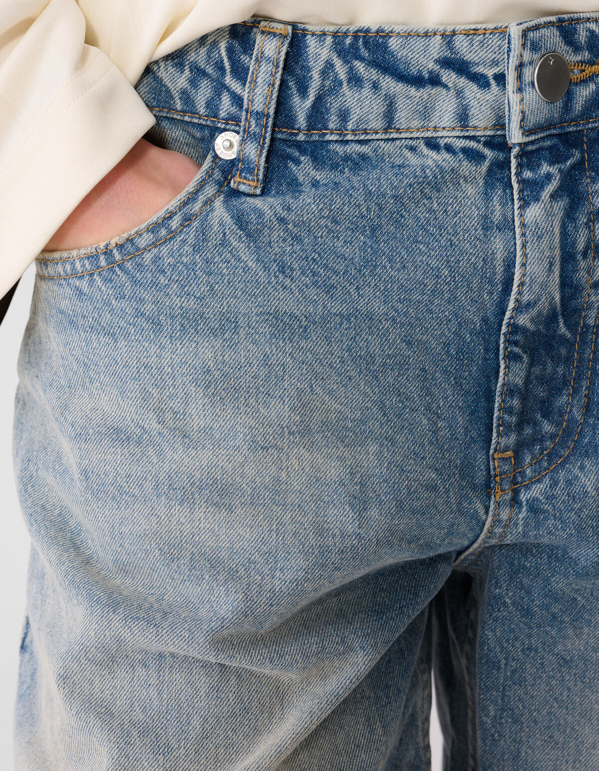 Jeans mit hoher Taille und weitem Bein, blau SHOEBY WOMEN