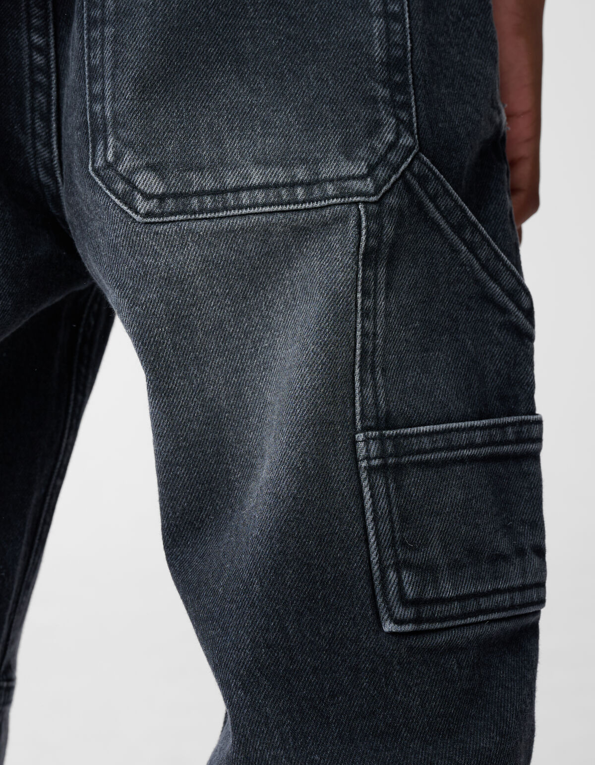 Carpenter Straight Fit Jeans Dunkelgrau SHOEBY BOYS