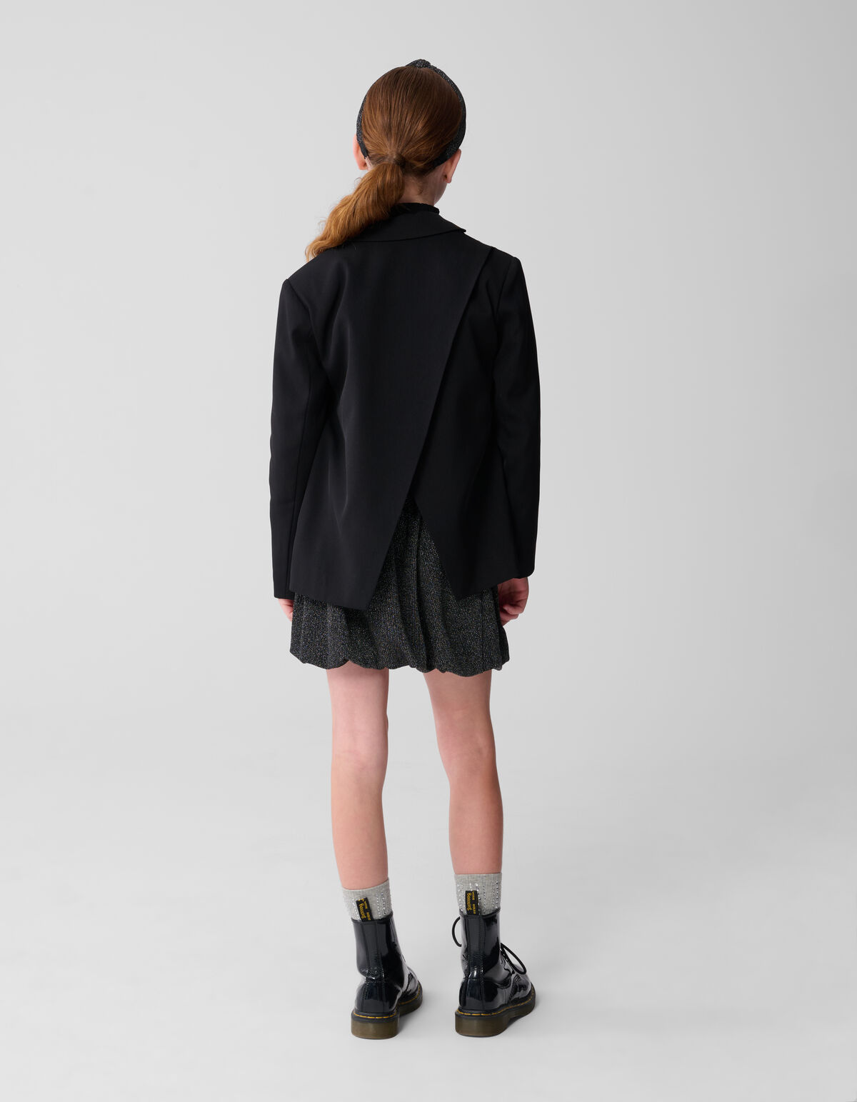 Blazer mit offenem Rücken Schwarz SHOEBY GIRLS