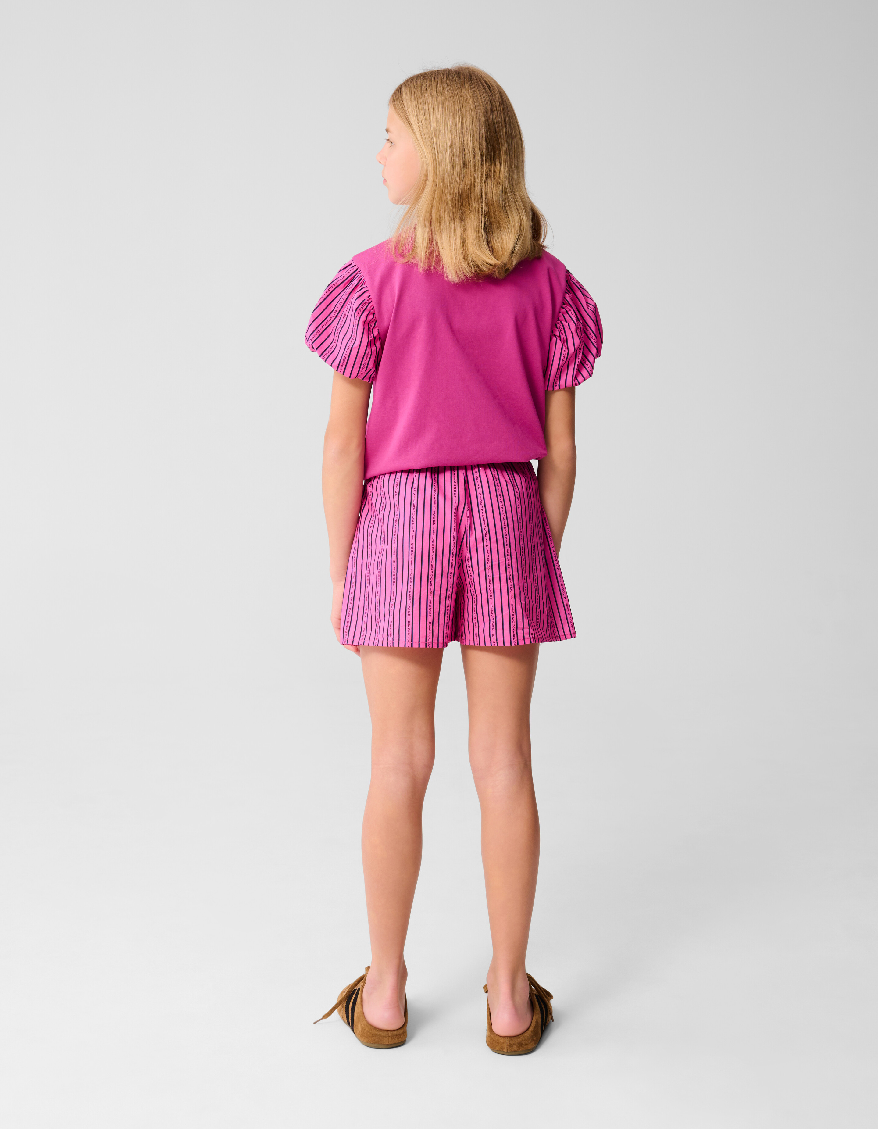 Vibe Nadelstreifen Short Hellrosa SHOEBY GIRLS