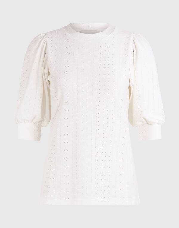 Besticktes Top Off White SHOEBY WOMEN