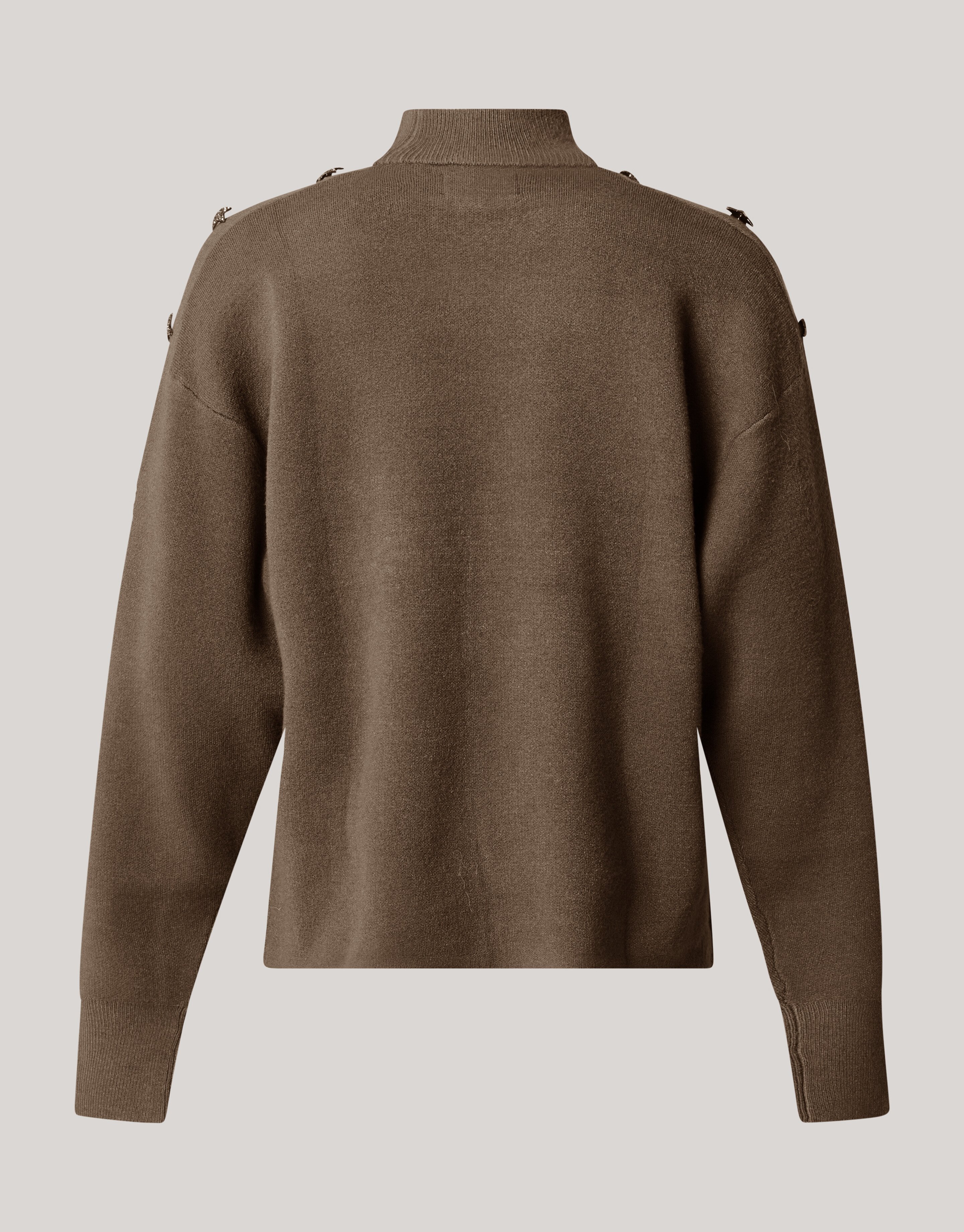 Knopfleiste Pullover Dunkelgr&uuml;n SHOEBY WOMEN