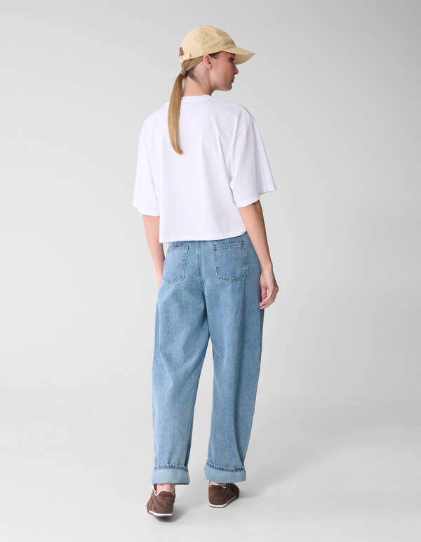 Oversized Logo T-Shirt Wei&szlig; von Mieke SHOEBY WOMEN