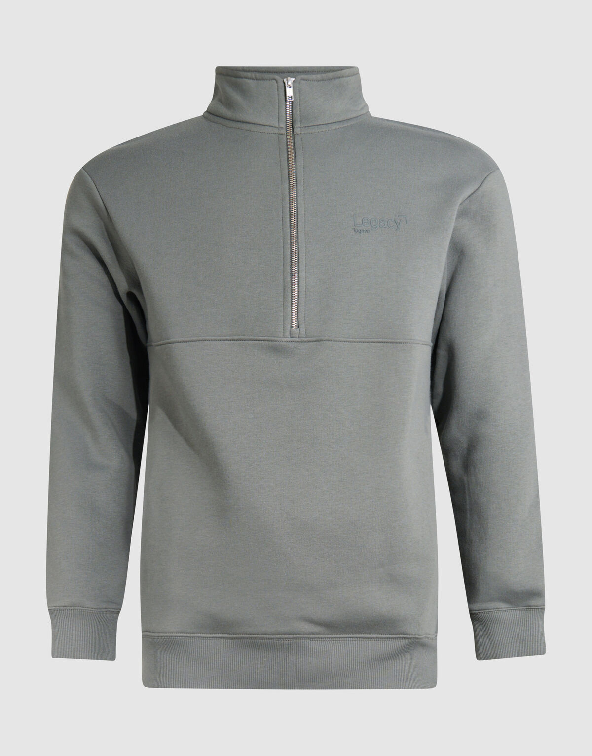 Pullover mit Rei&szlig;verschluss Dunkelgr&uuml;n SHOEBY MEN