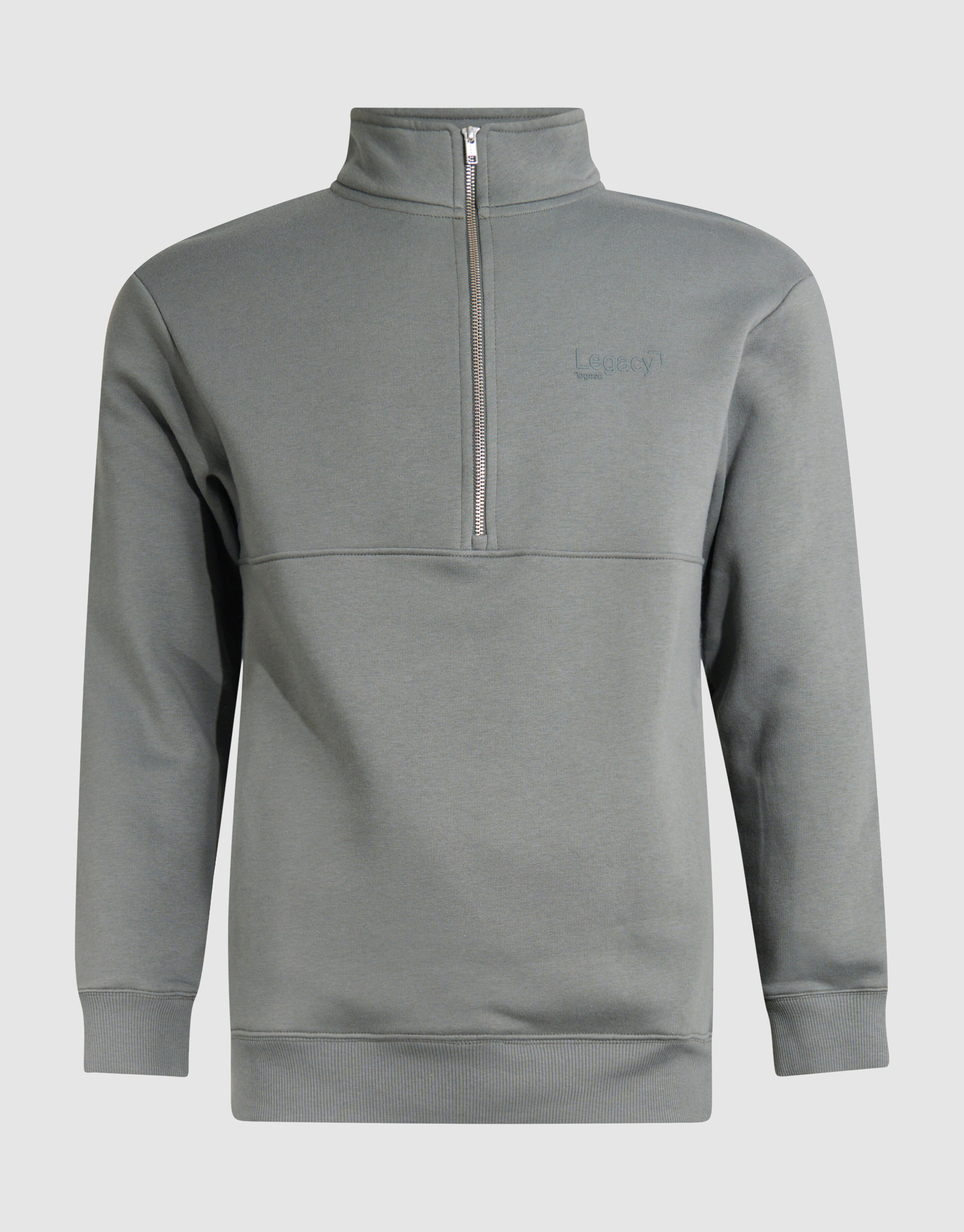 Pullover mit Rei&szlig;verschluss Dunkelgr&uuml;n SHOEBY MEN