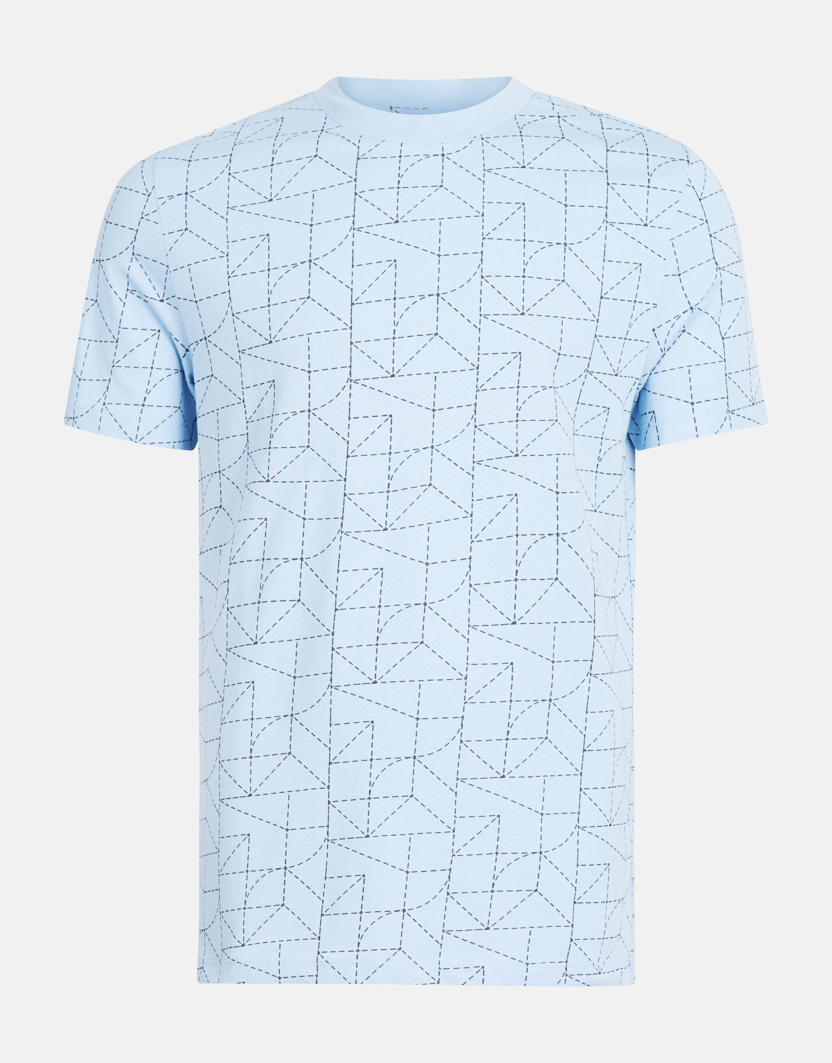 Bedrucktes T-shirt Hellblau SHOEBY MEN