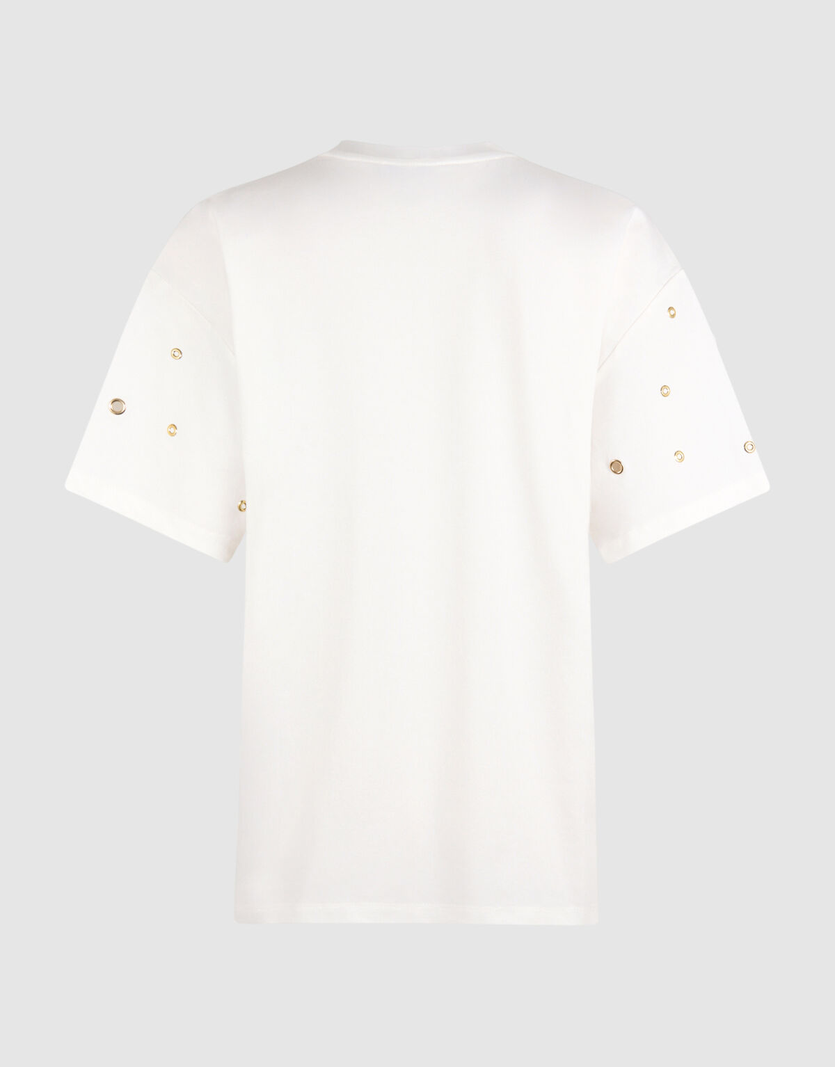 Oversized T-Shirt mit &Ouml;sen Wei&szlig; SHOEBY WOMEN
