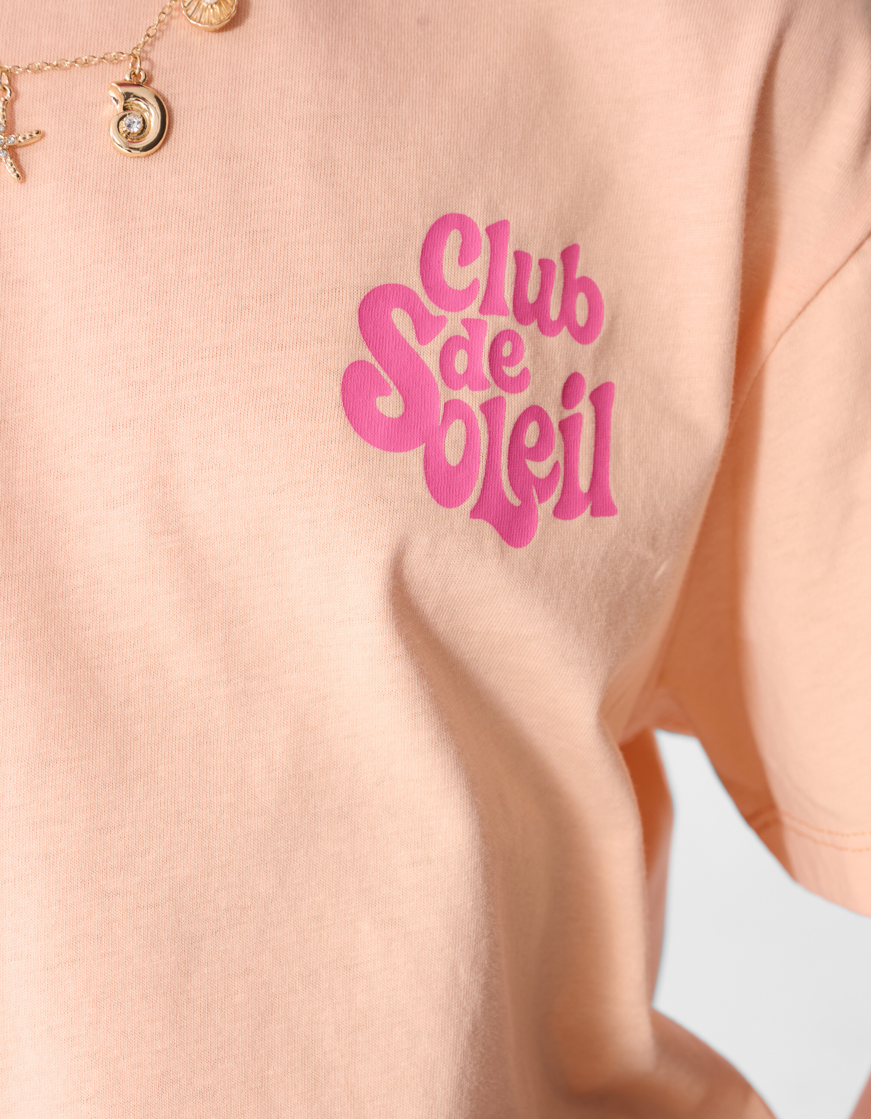 Club De Soleil Artwork T-Shirt Hellorange SHOEBY GIRLS