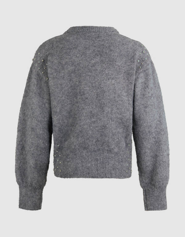 Strass Pullover Grau SHOEBY WOMEN