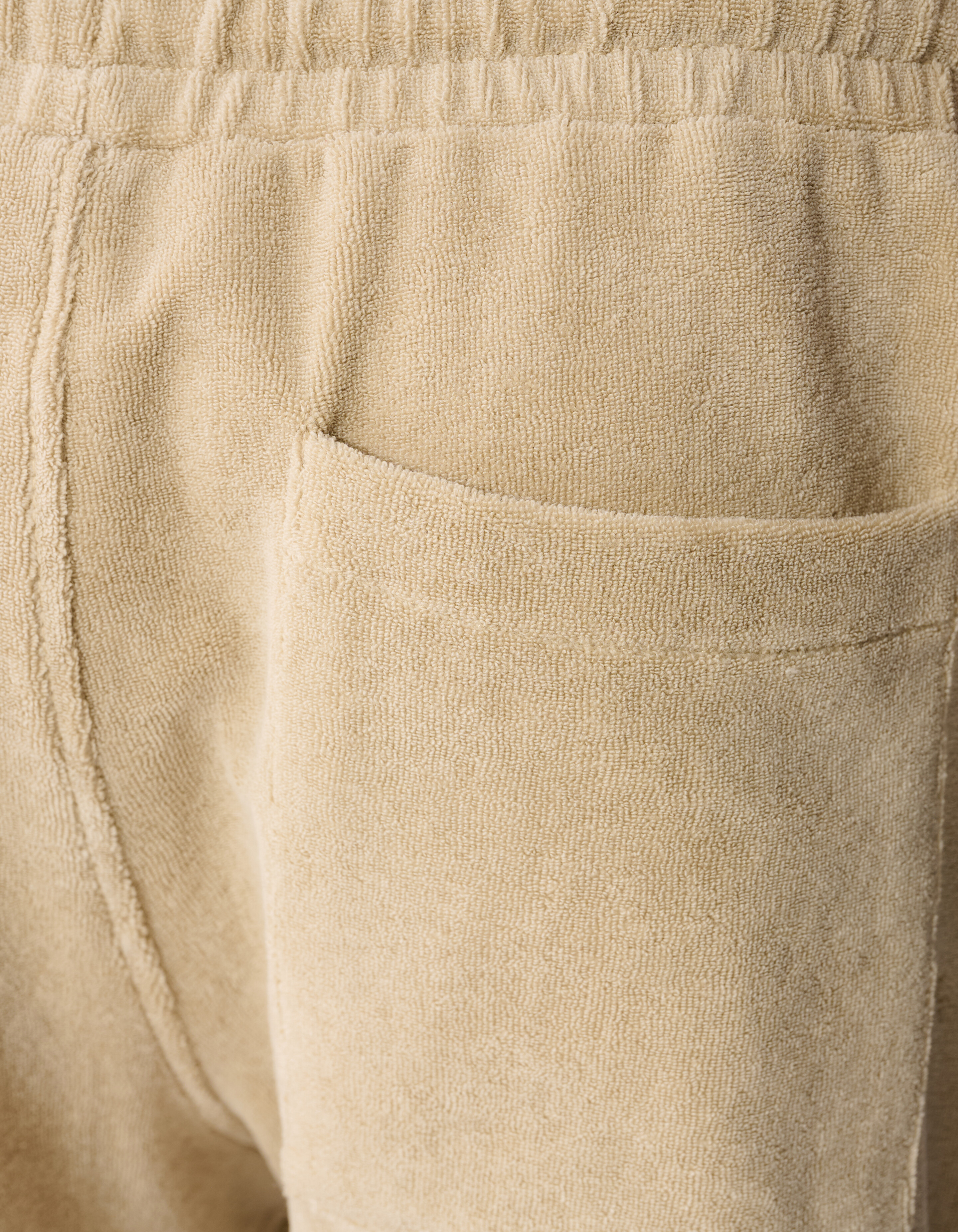 Frottee Relaxed Fit Shorts Beige SHOEBY BOYS
