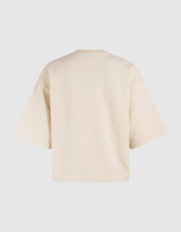 Sweat-T-Shirt in &Uuml;bergr&ouml;&szlig;e Off White SHOEBY WOMEN